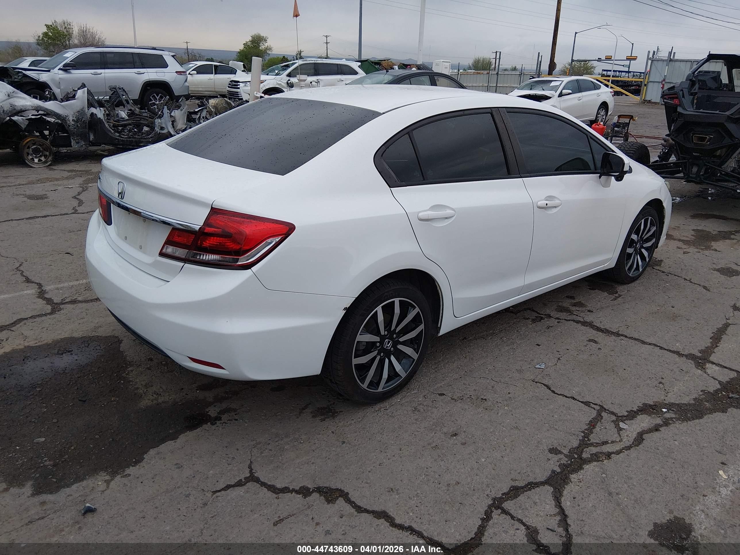 2014 Honda Civic Ex-l White vin: 19XFB2F93EE058575