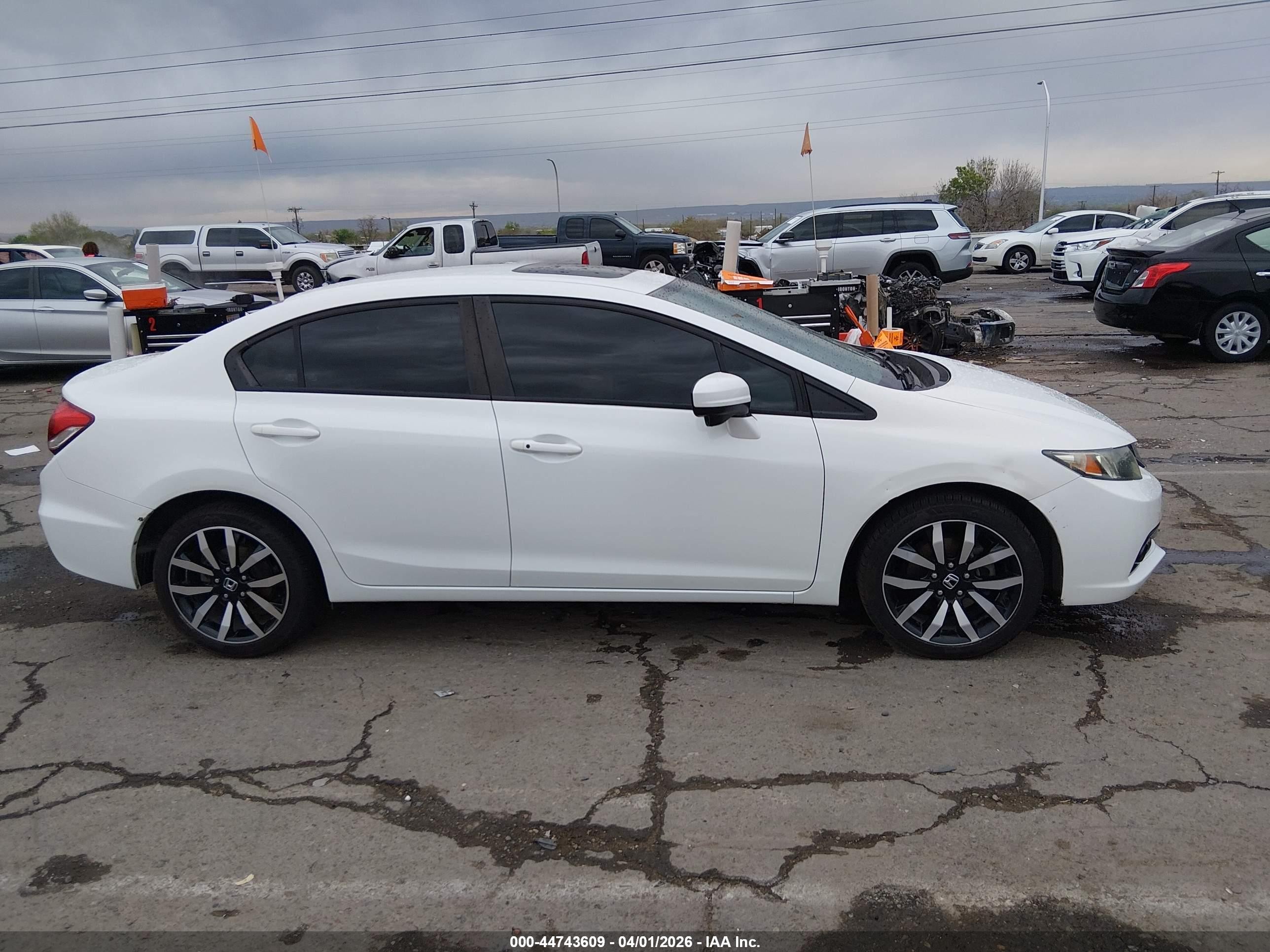 2014 Honda Civic Ex-l White vin: 19XFB2F93EE058575