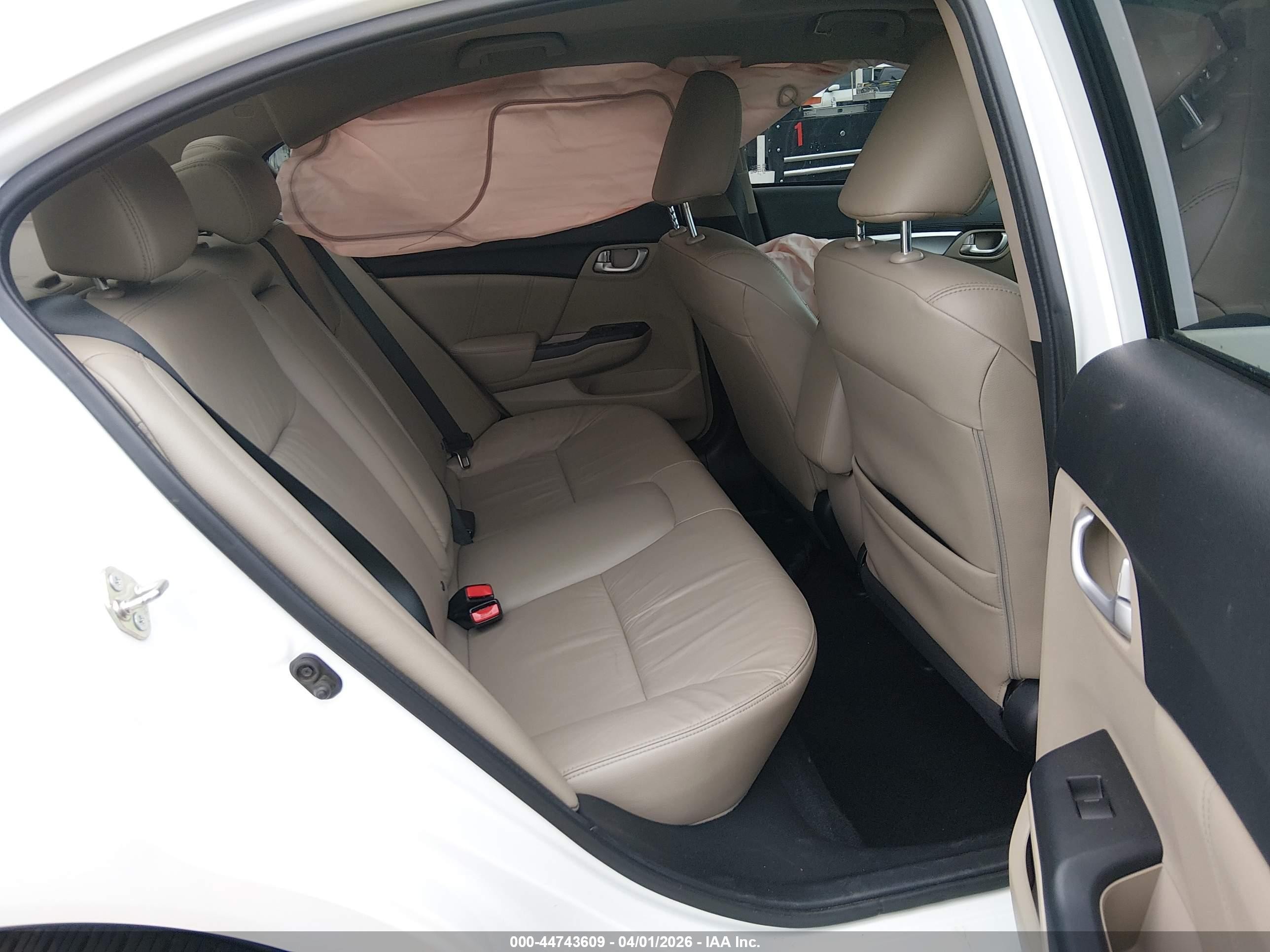 2014 Honda Civic Ex-l White vin: 19XFB2F93EE058575