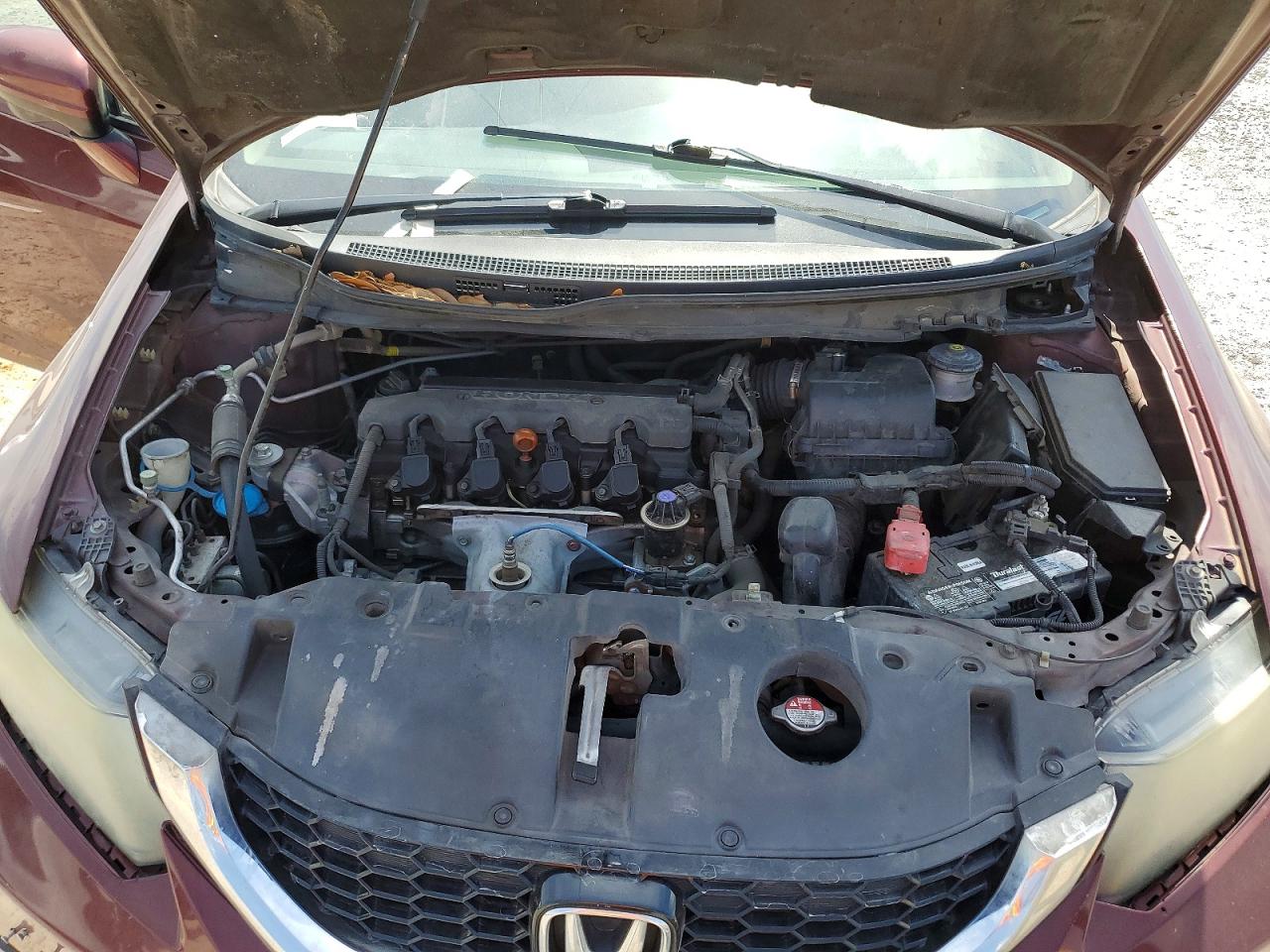 2015 Honda Civic Exl Burgundy vin: 19XFB2F93FE062188