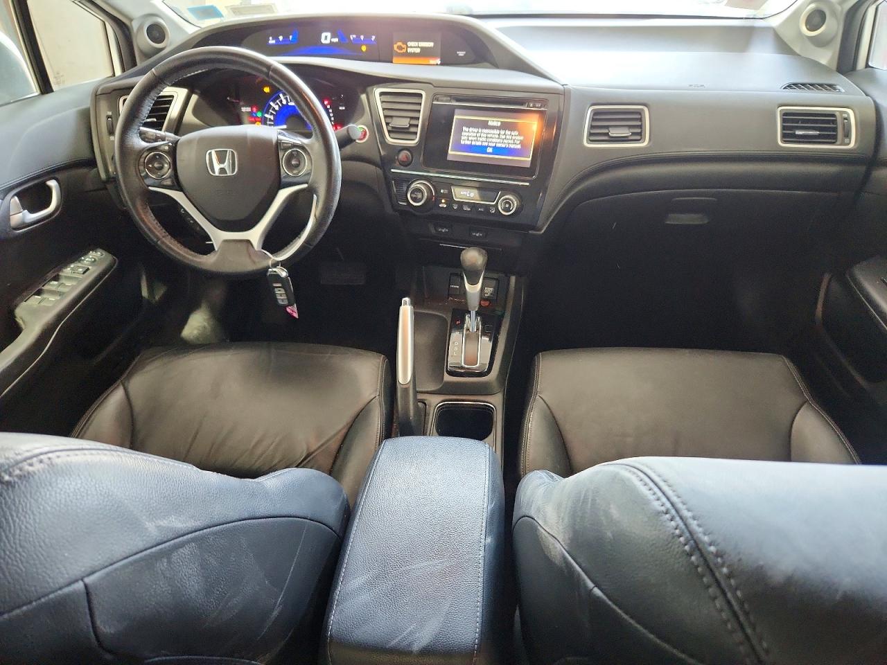 2015 Honda Civic Exl White vin: 19XFB2F93FE064460
