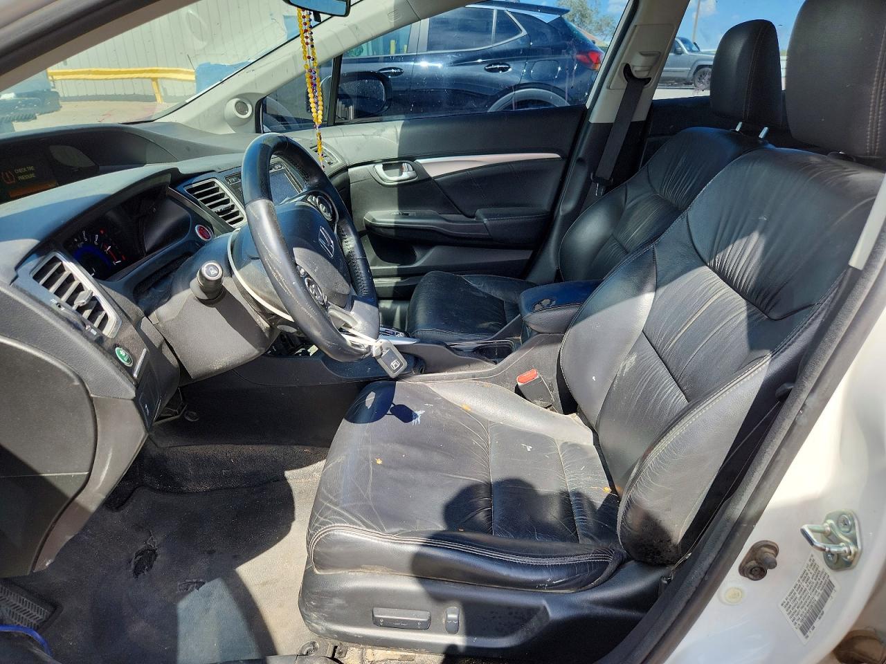 2015 Honda Civic Exl White vin: 19XFB2F93FE067374