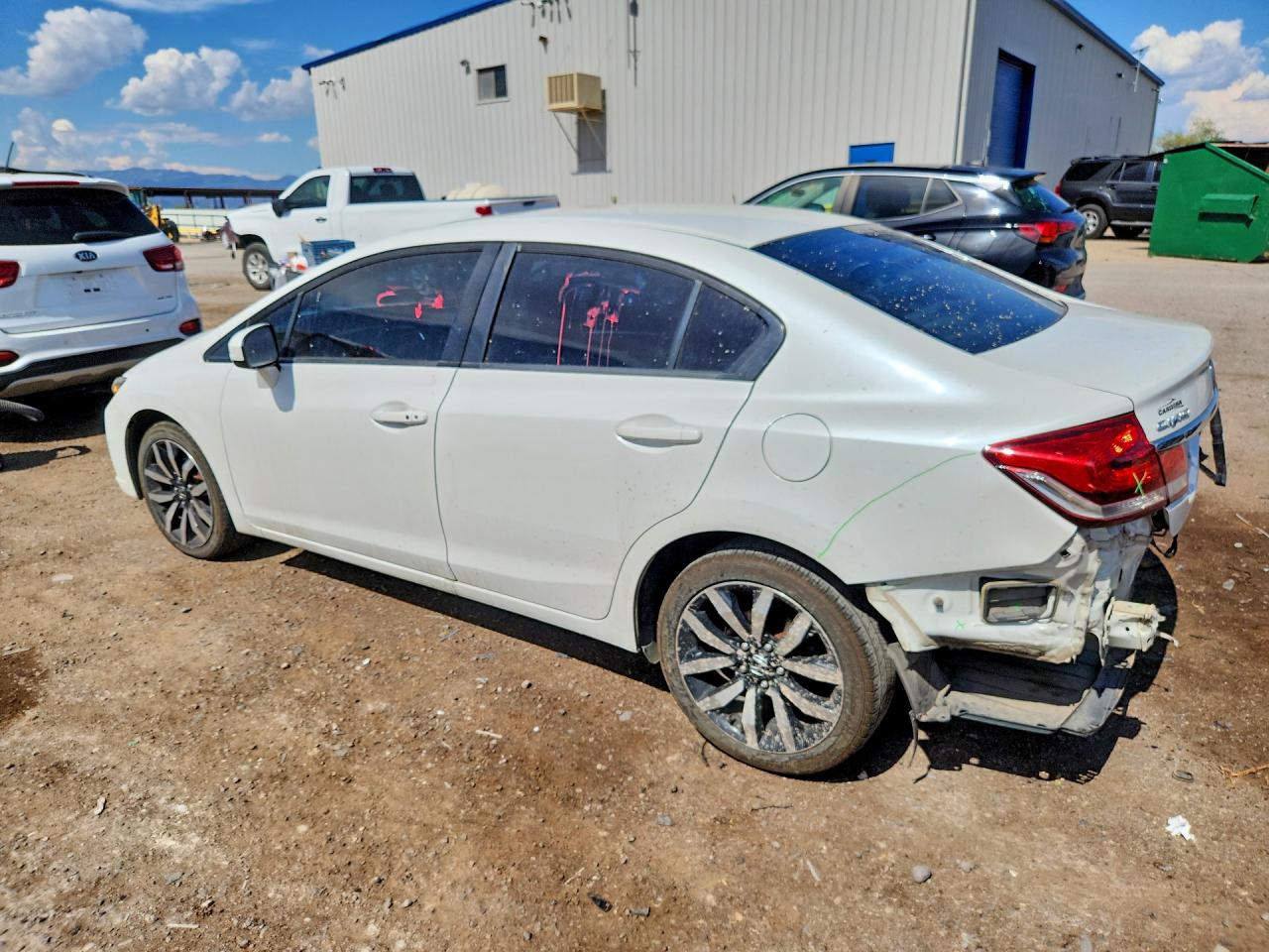2015 Honda Civic Exl White vin: 19XFB2F93FE067374