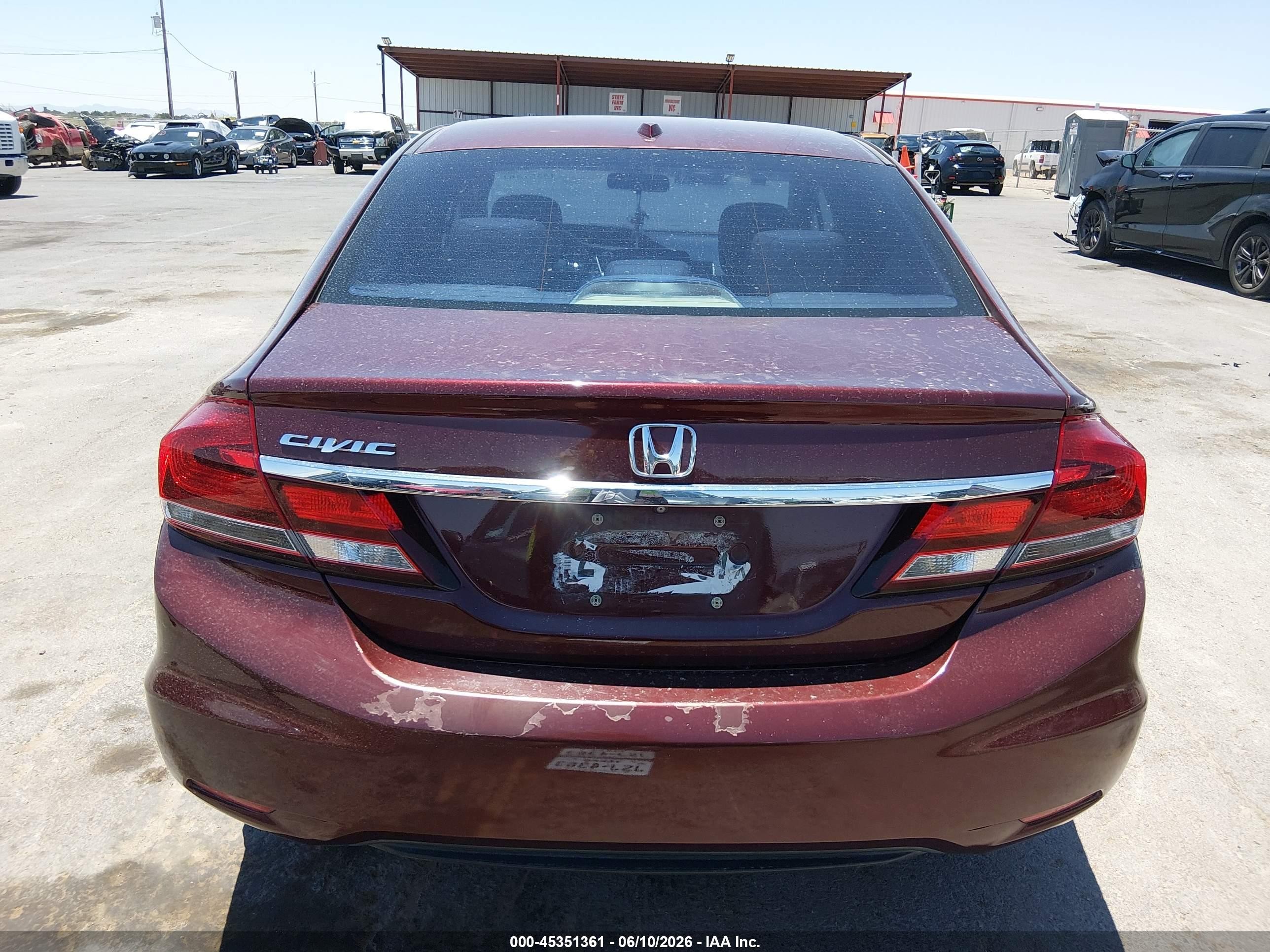 2015 Honda Civic Ex-l Maroon vin: 19XFB2F93FE078911