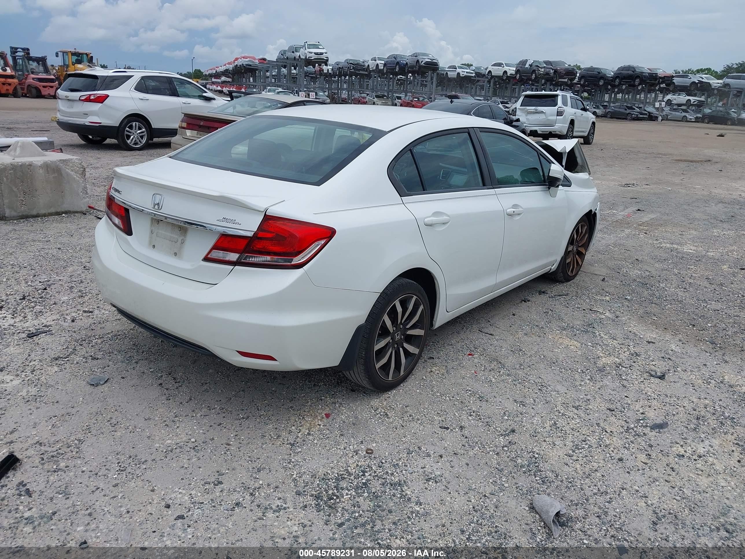 2015 Honda Civic Ex-l White vin: 19XFB2F93FE098978