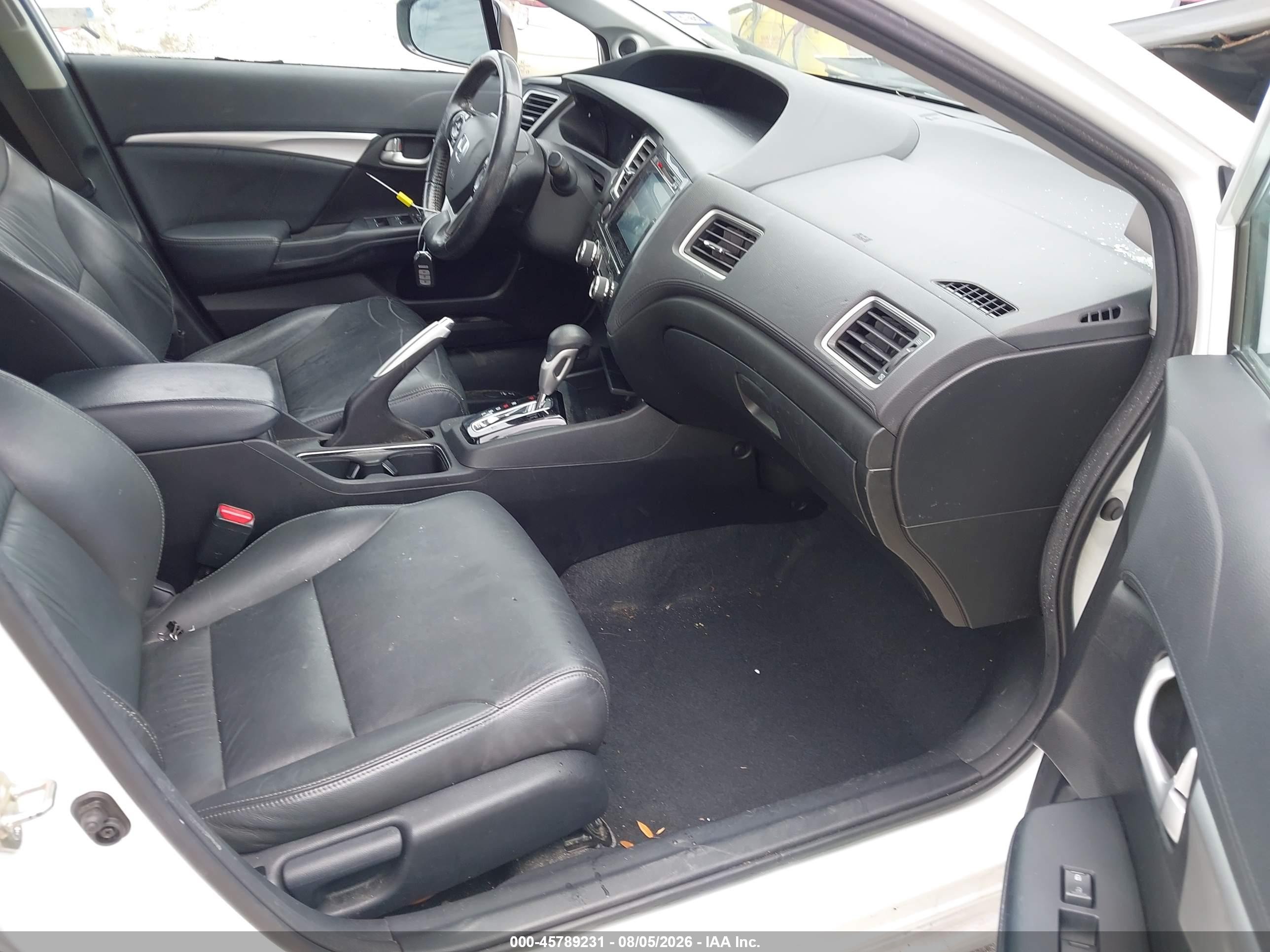 2015 Honda Civic Ex-l White vin: 19XFB2F93FE098978