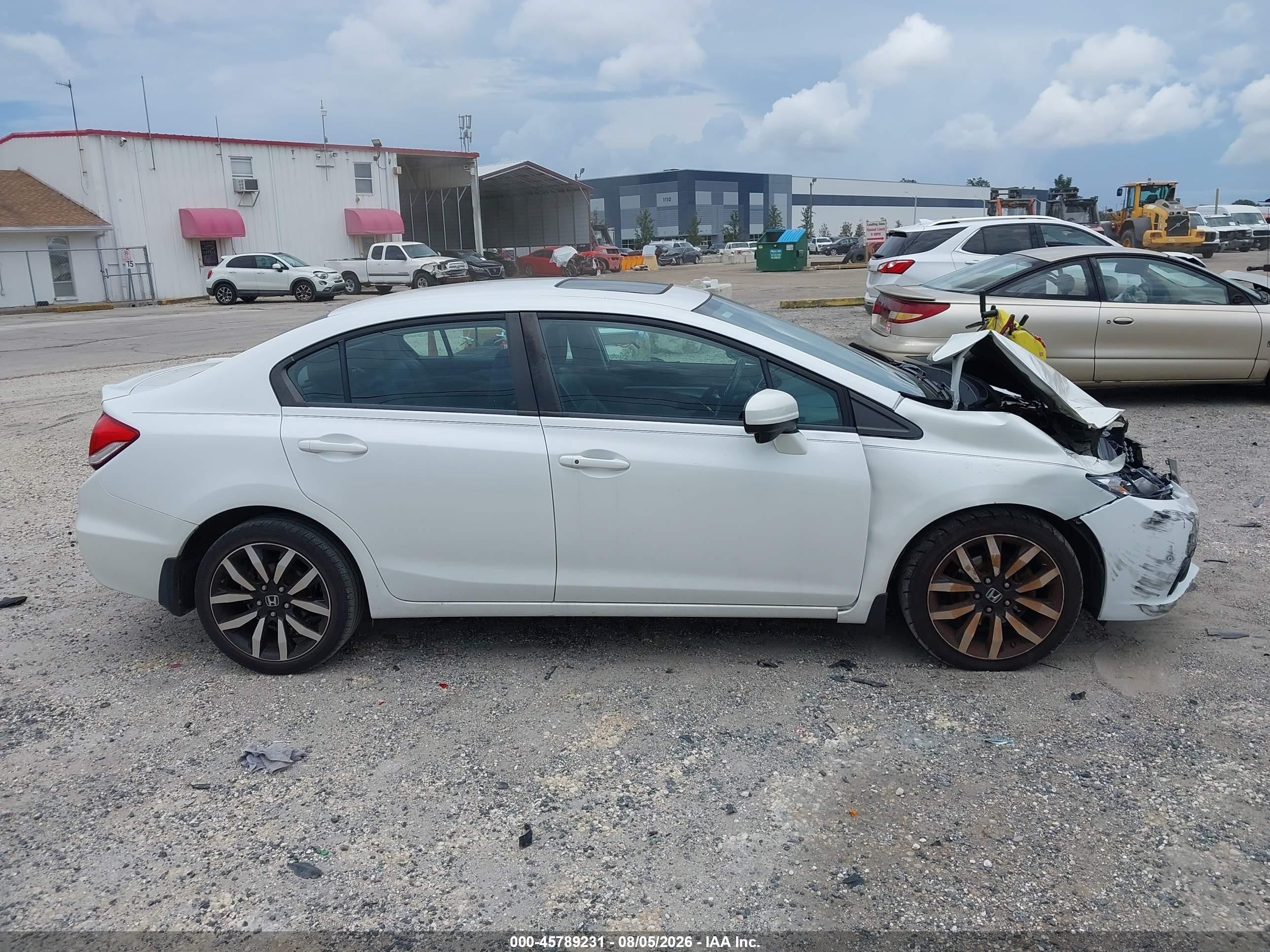 2015 Honda Civic Ex-l White vin: 19XFB2F93FE098978