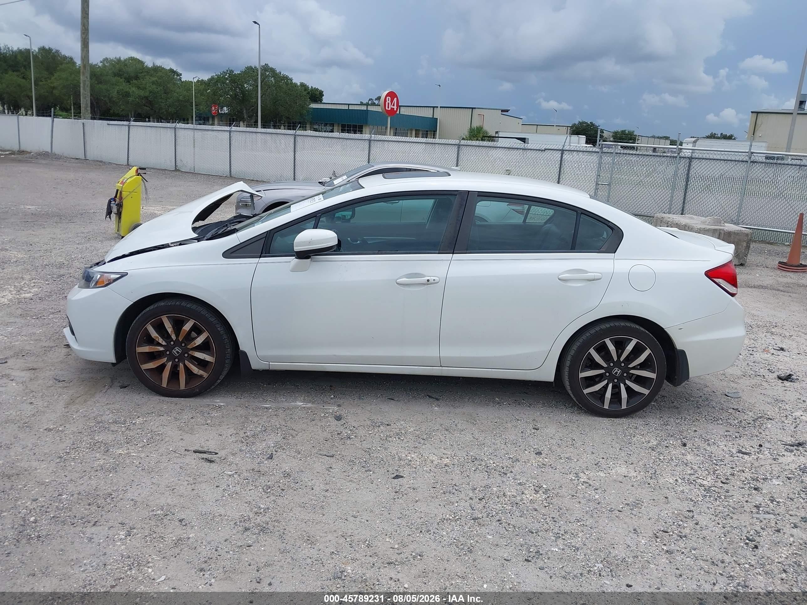 2015 Honda Civic Ex-l White vin: 19XFB2F93FE098978