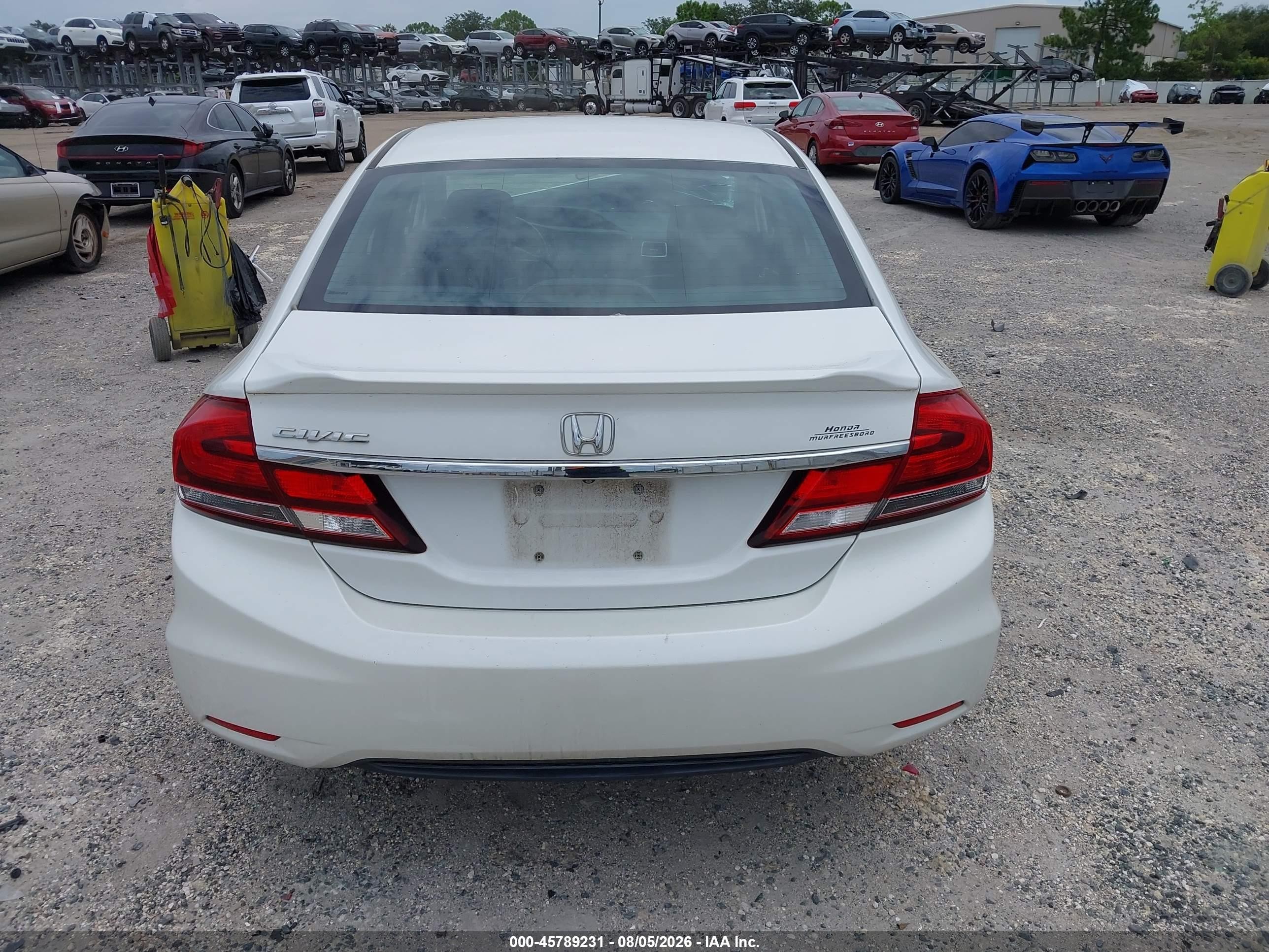 2015 Honda Civic Ex-l White vin: 19XFB2F93FE098978