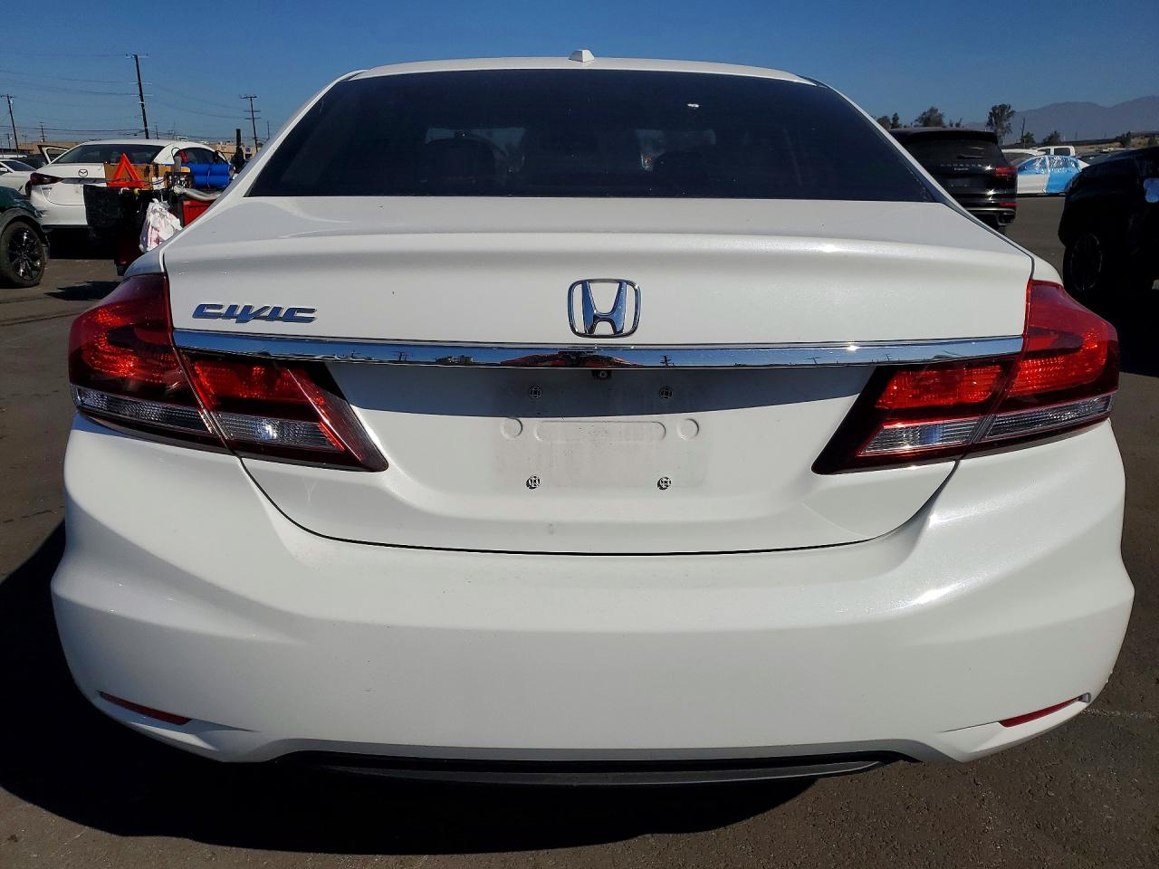 2015 Honda Civic Exl White vin: 19XFB2F93FE208136