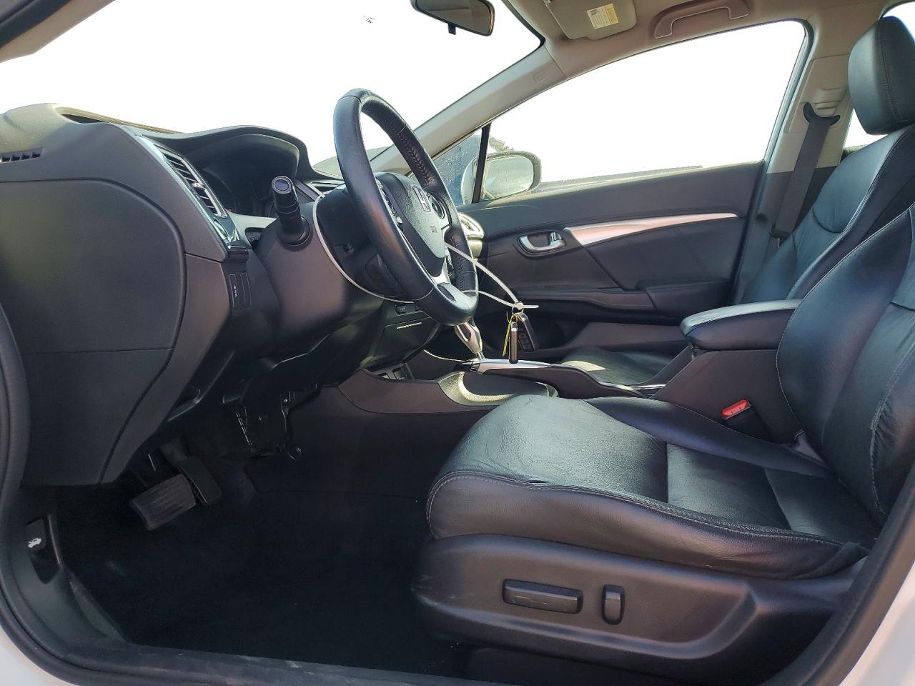 2015 Honda Civic Exl White vin: 19XFB2F93FE208136
