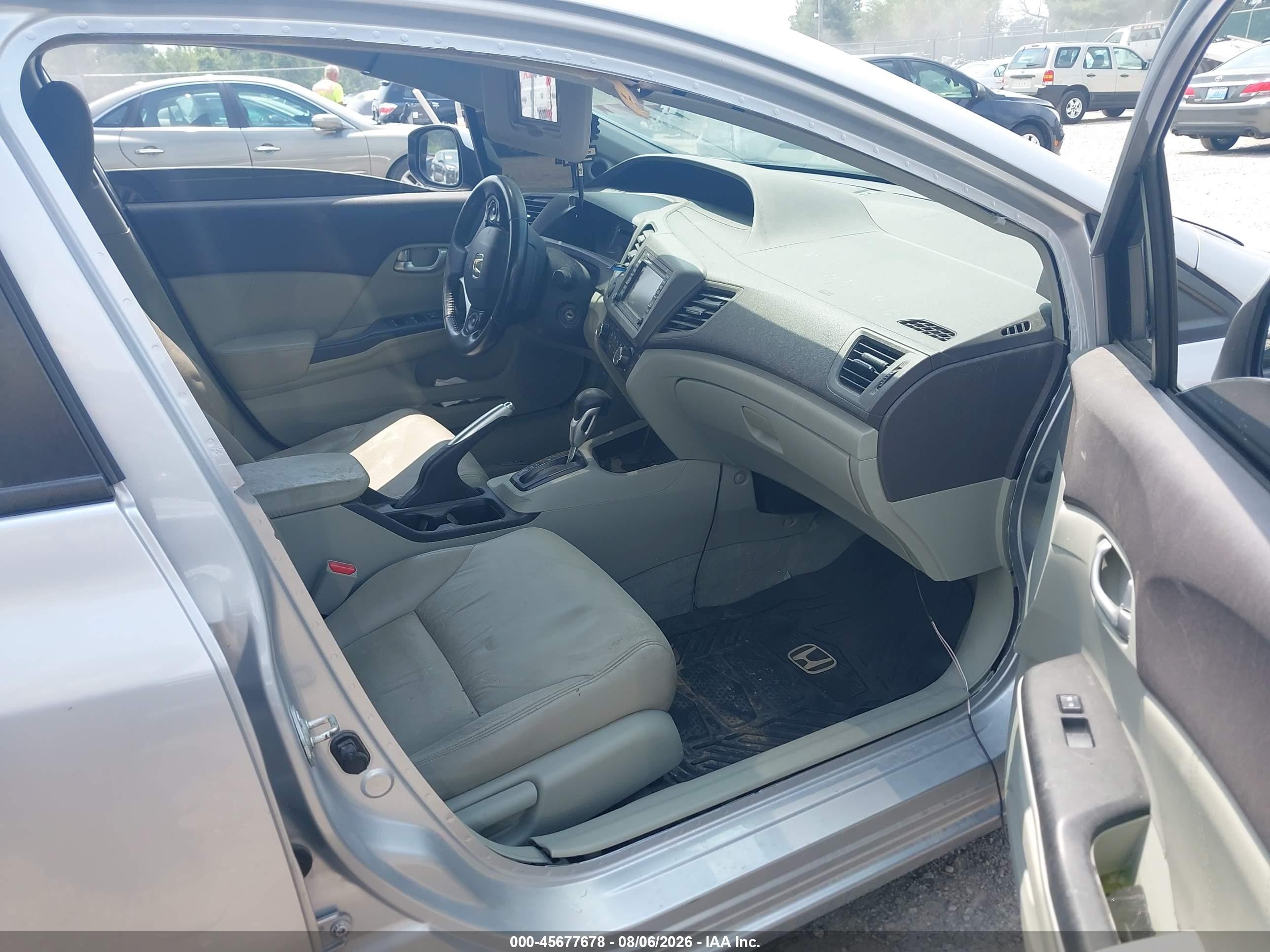 2012 Honda Civic Ex-l Silver vin: 19XFB2F94CE023041