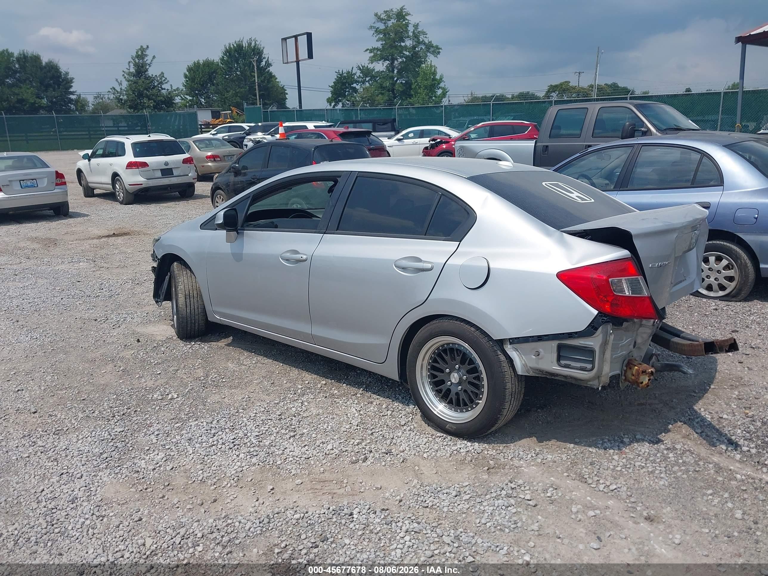 2012 Honda Civic Ex-l Silver vin: 19XFB2F94CE023041