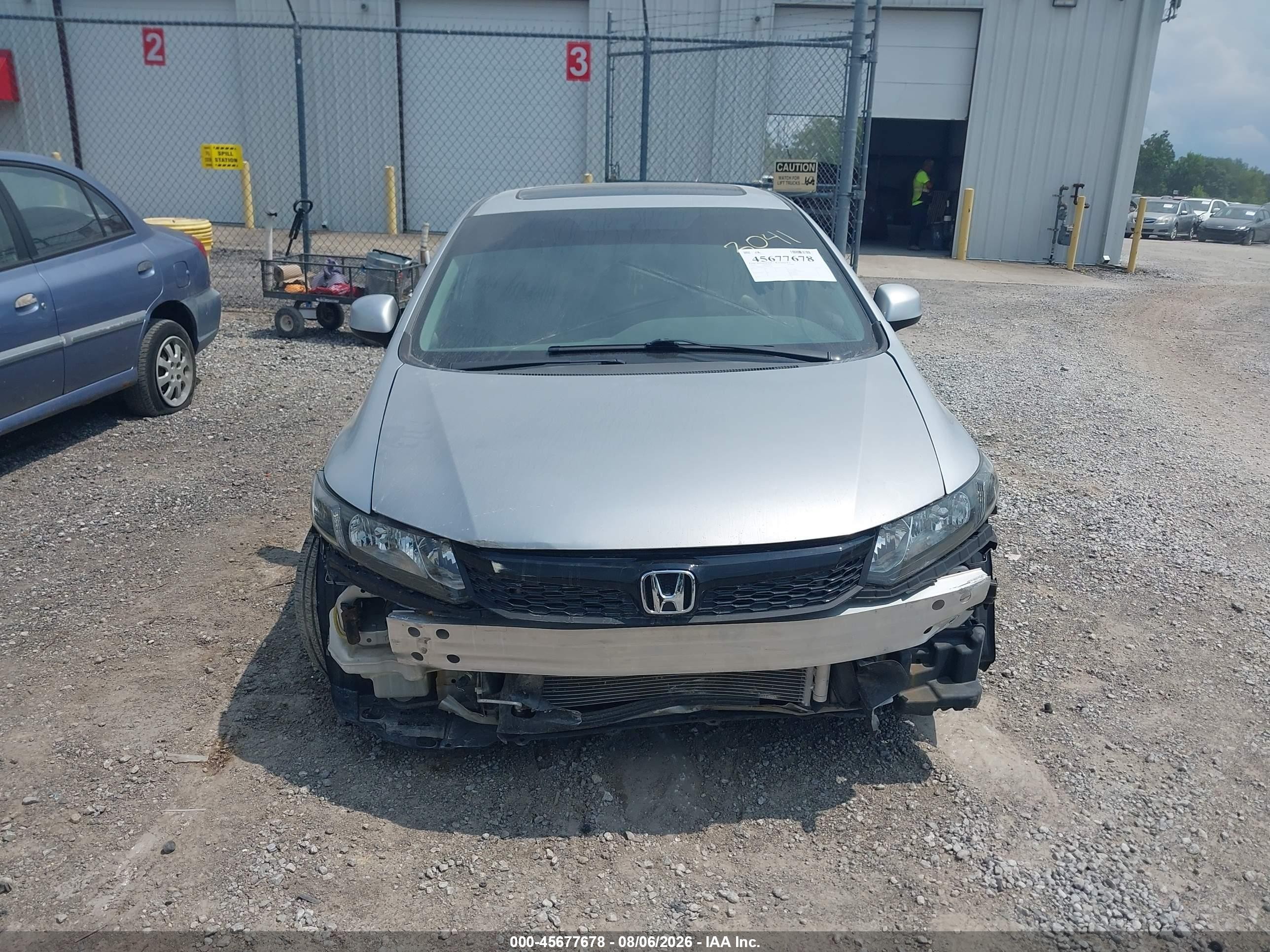 2012 Honda Civic Ex-l Silver vin: 19XFB2F94CE023041