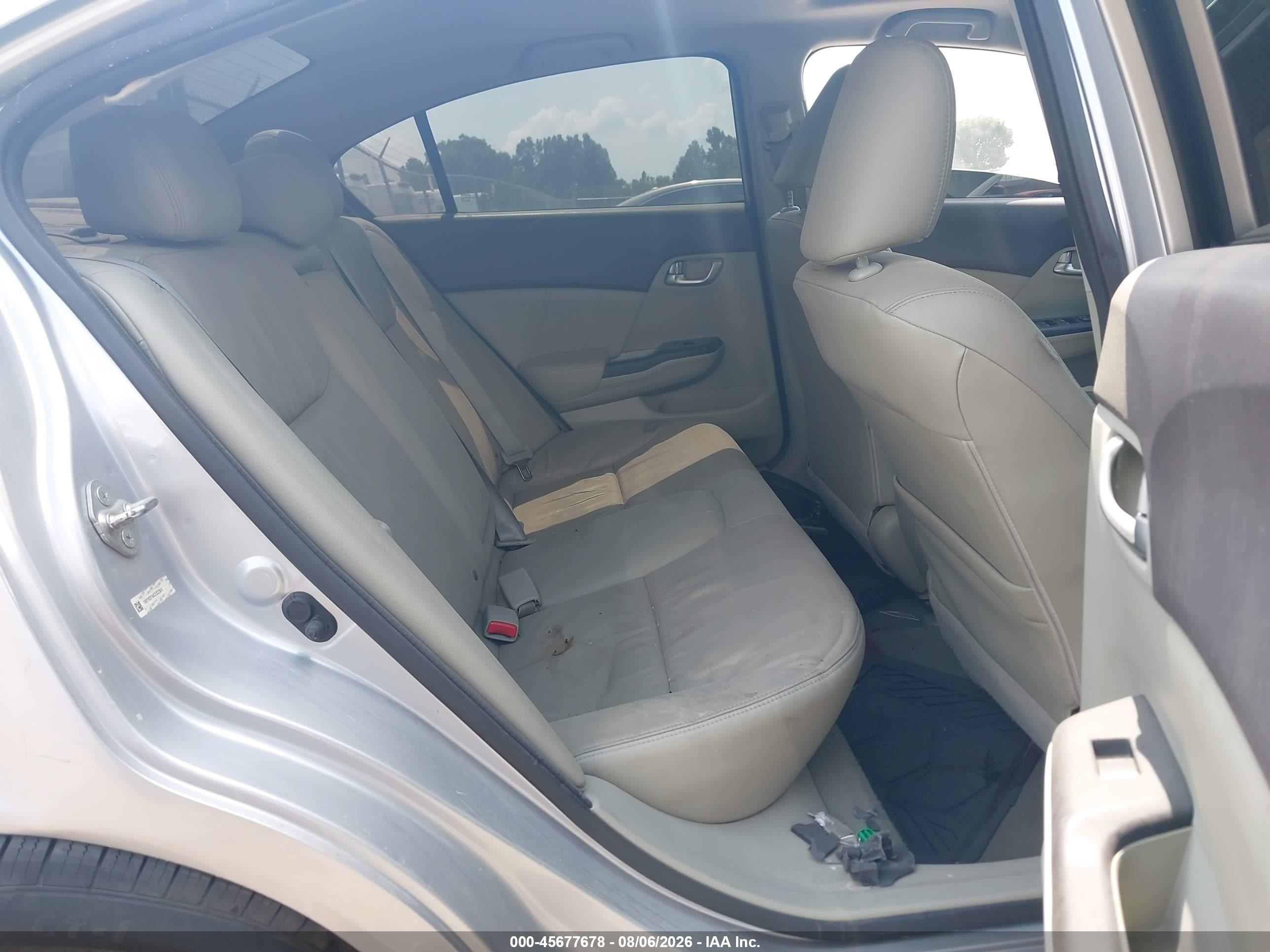 2012 Honda Civic Ex-l Silver vin: 19XFB2F94CE023041