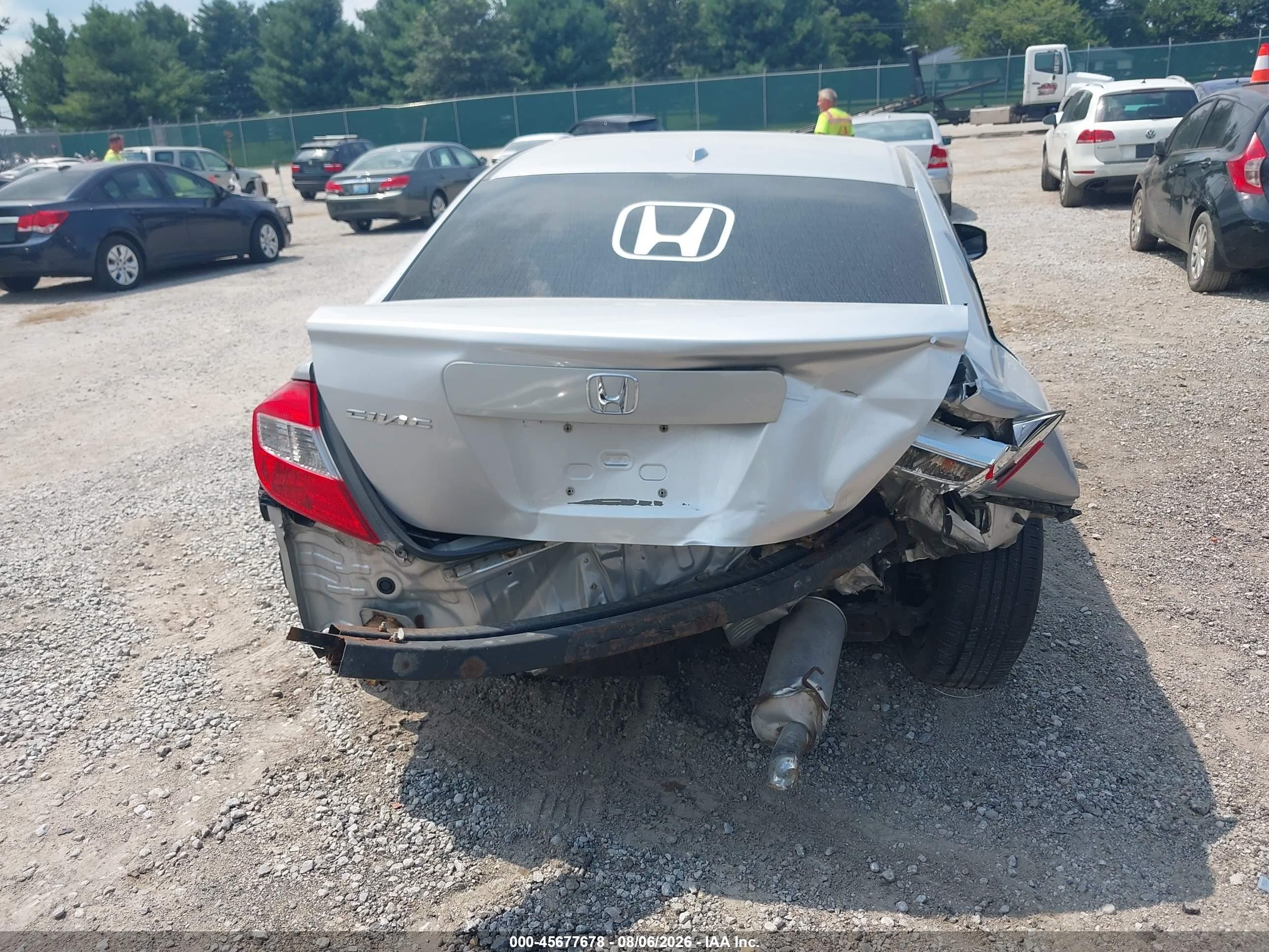 2012 Honda Civic Ex-l Silver vin: 19XFB2F94CE023041
