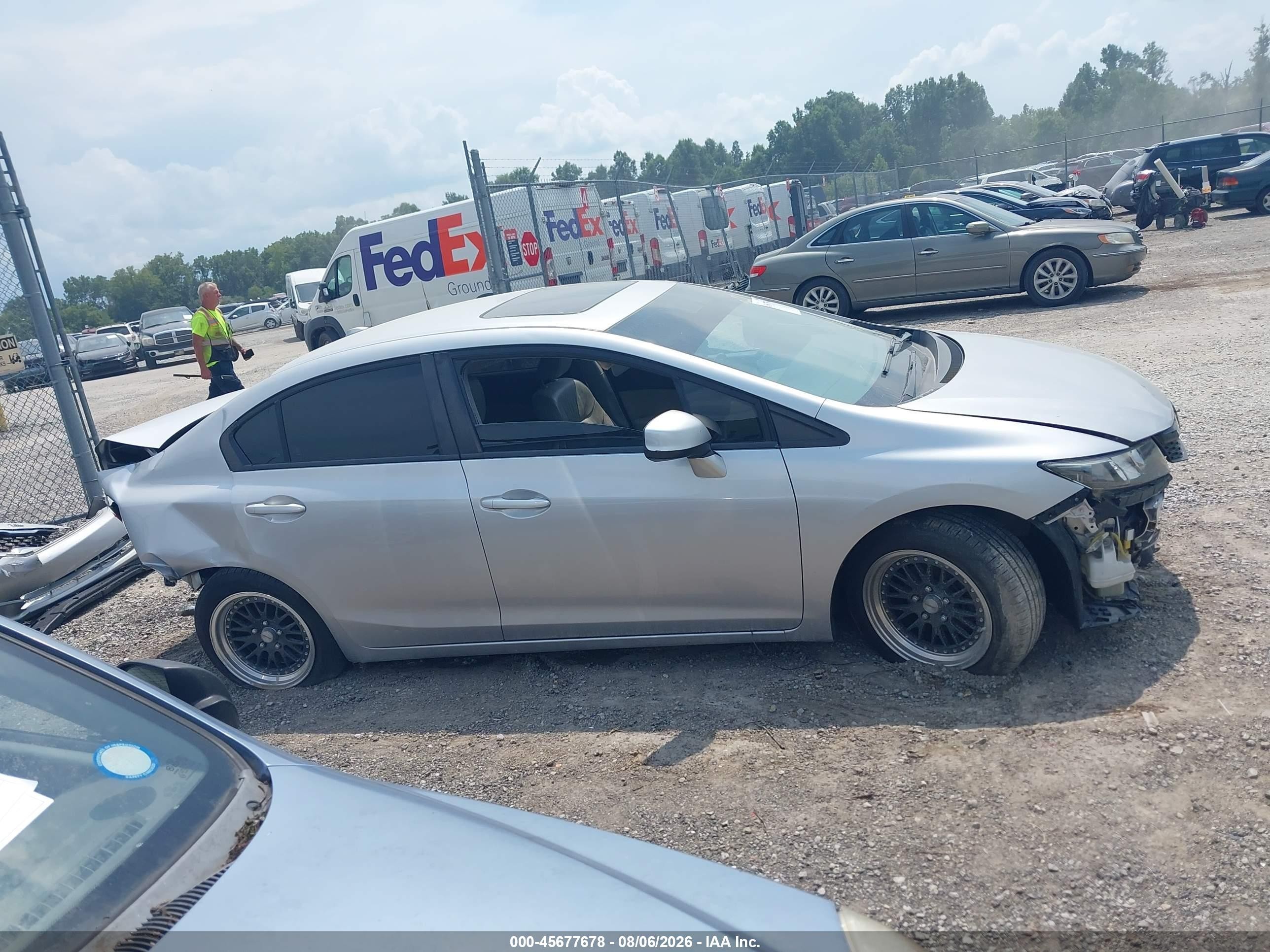 2012 Honda Civic Ex-l Silver vin: 19XFB2F94CE023041