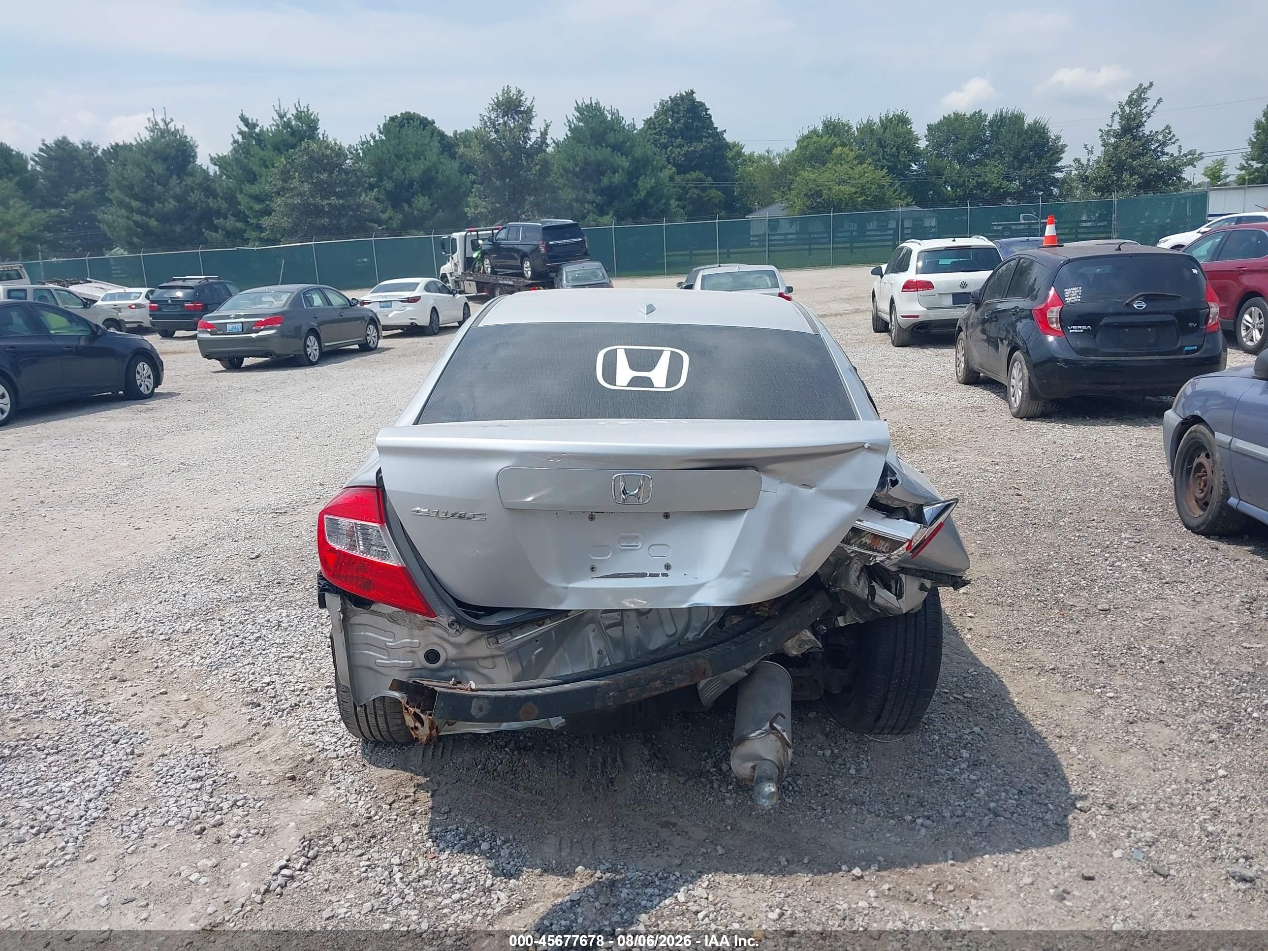 2012 Honda Civic Ex-l Silver vin: 19XFB2F94CE023041