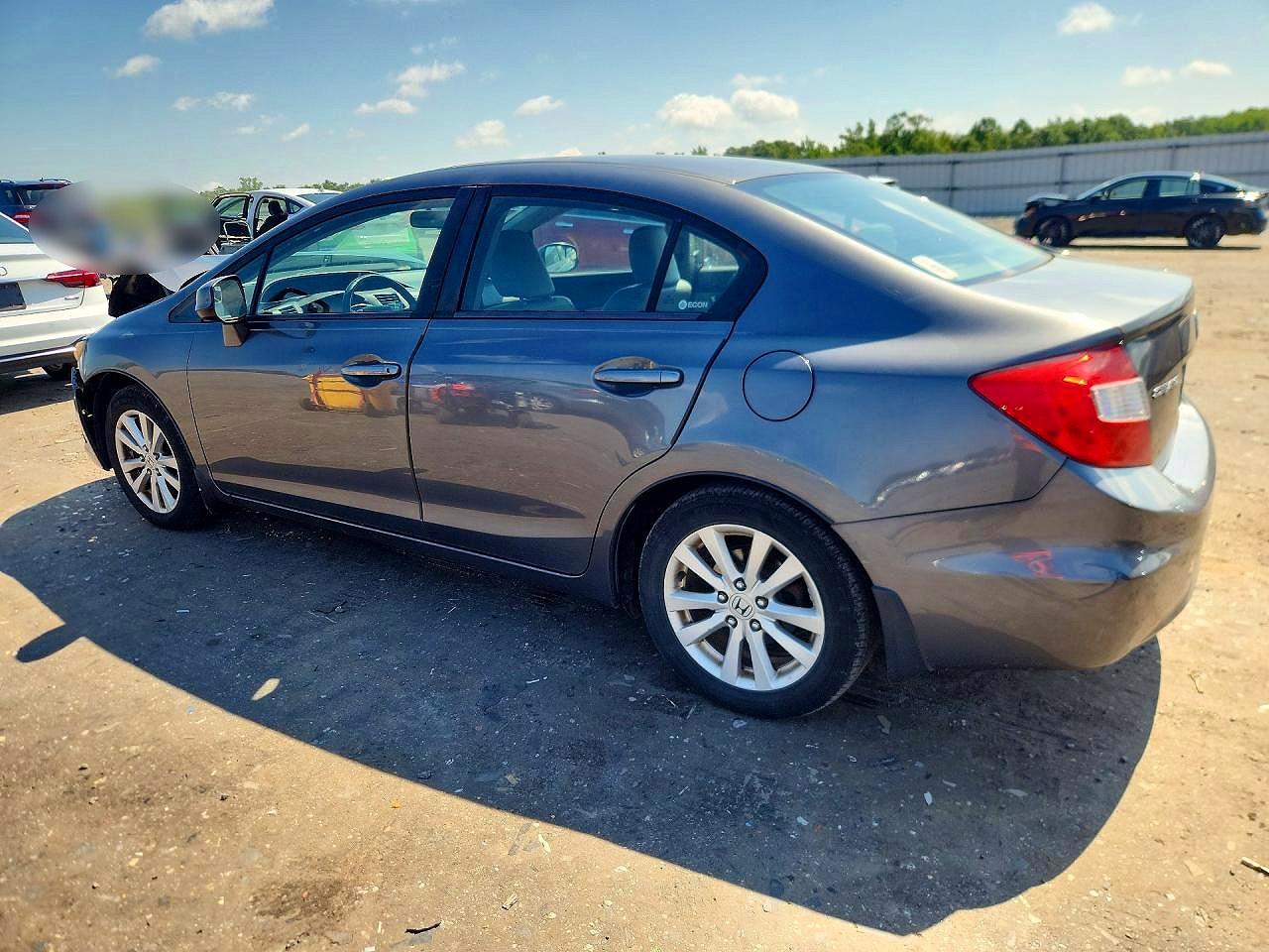 2012 Honda Civic Exl Gray vin: 19XFB2F94CE023279