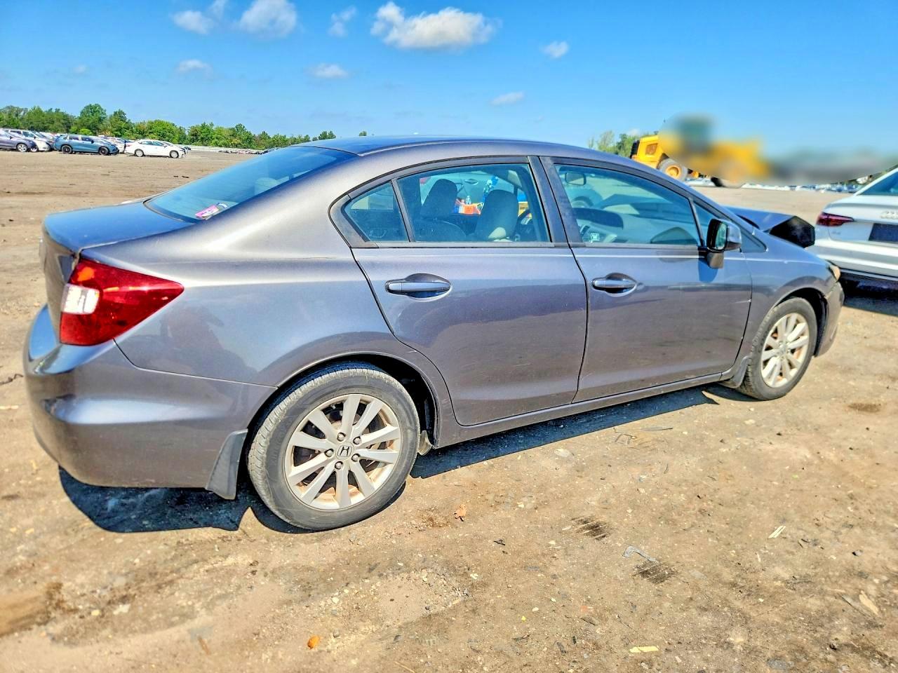 2012 Honda Civic Exl Gray vin: 19XFB2F94CE023279