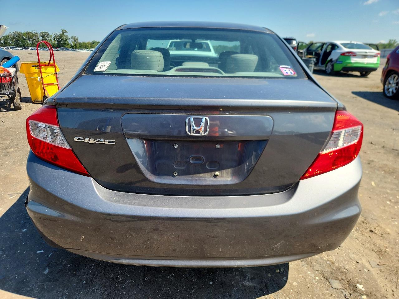 2012 Honda Civic Exl Gray vin: 19XFB2F94CE023279