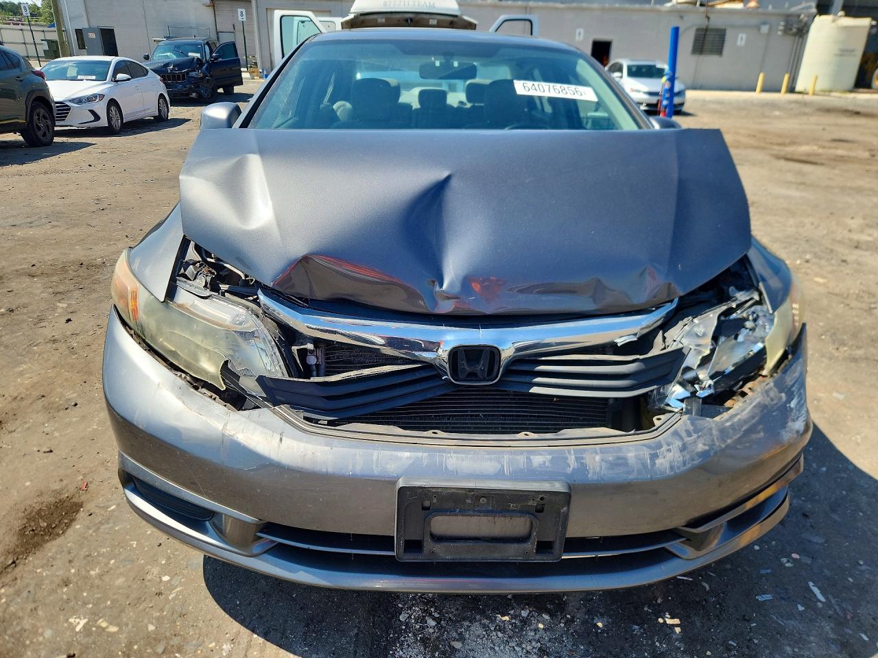 2012 Honda Civic Exl Gray vin: 19XFB2F94CE023279
