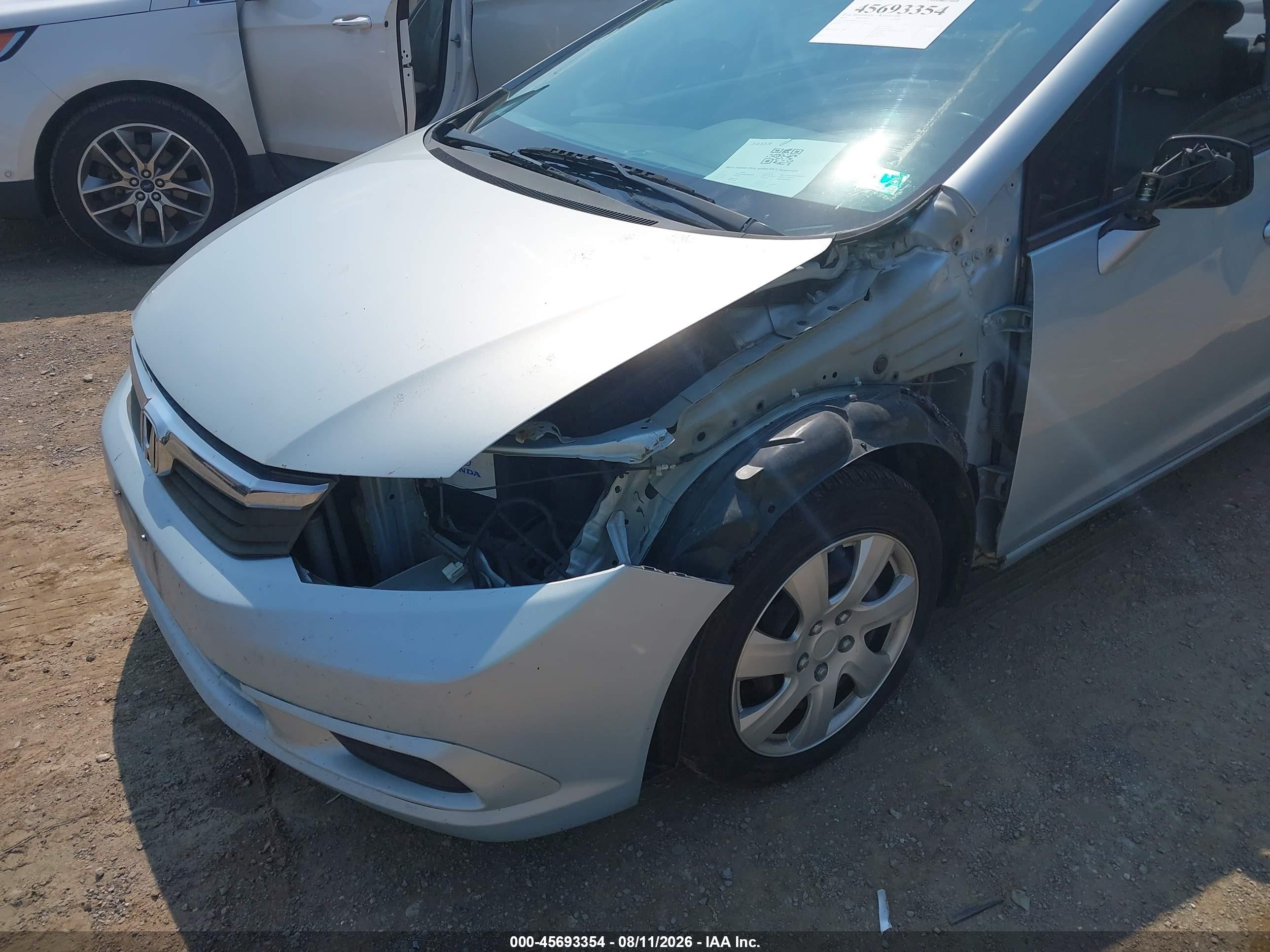 2012 Honda Civic Ex-l Light Blue vin: 19XFB2F94CE035318