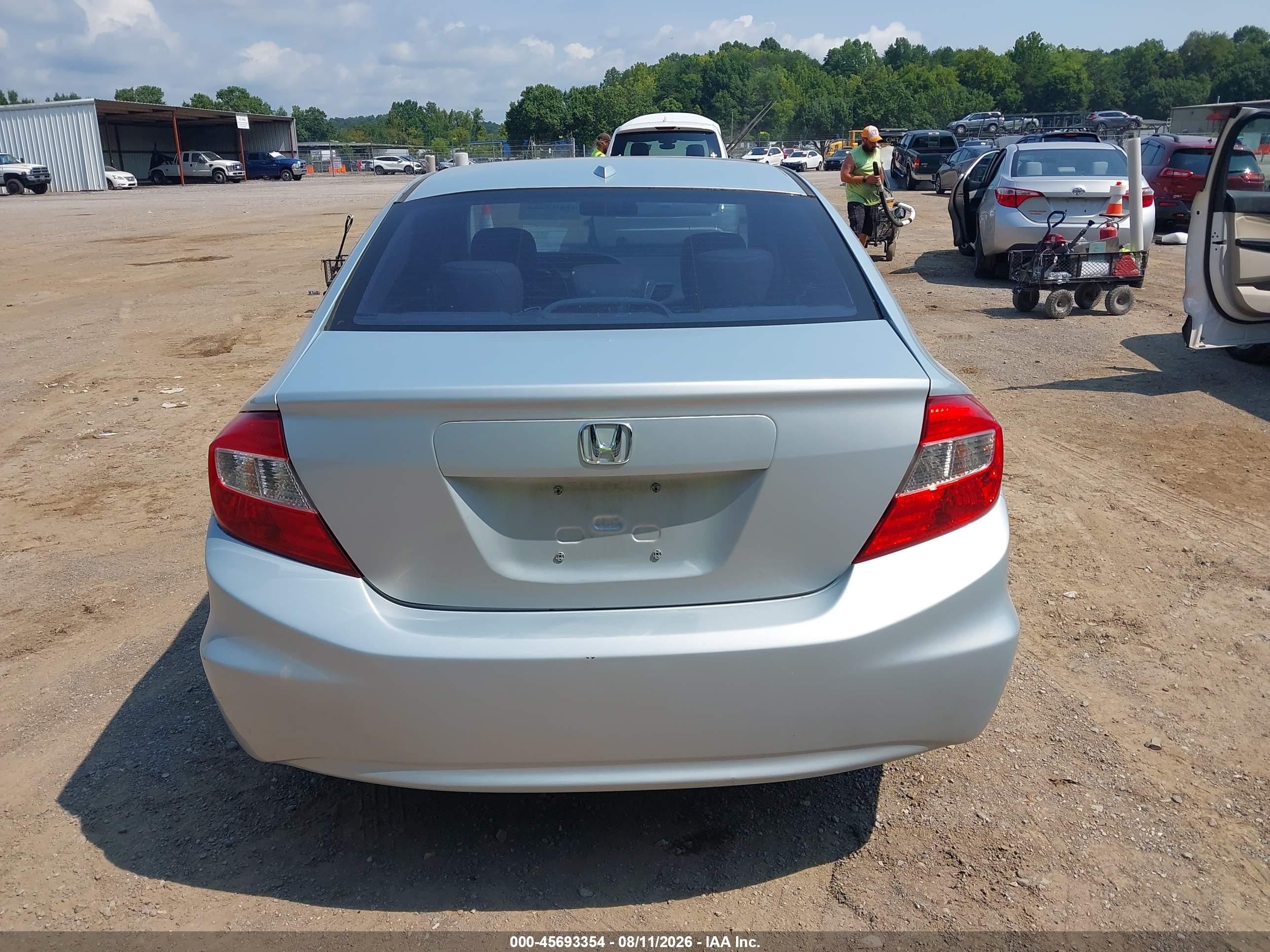2012 Honda Civic Ex-l Light Blue vin: 19XFB2F94CE035318