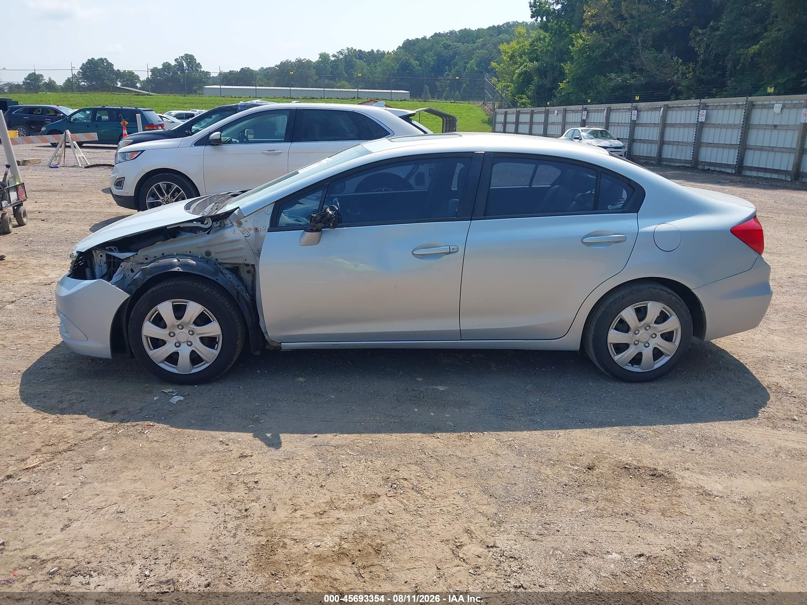 2012 Honda Civic Ex-l Light Blue vin: 19XFB2F94CE035318