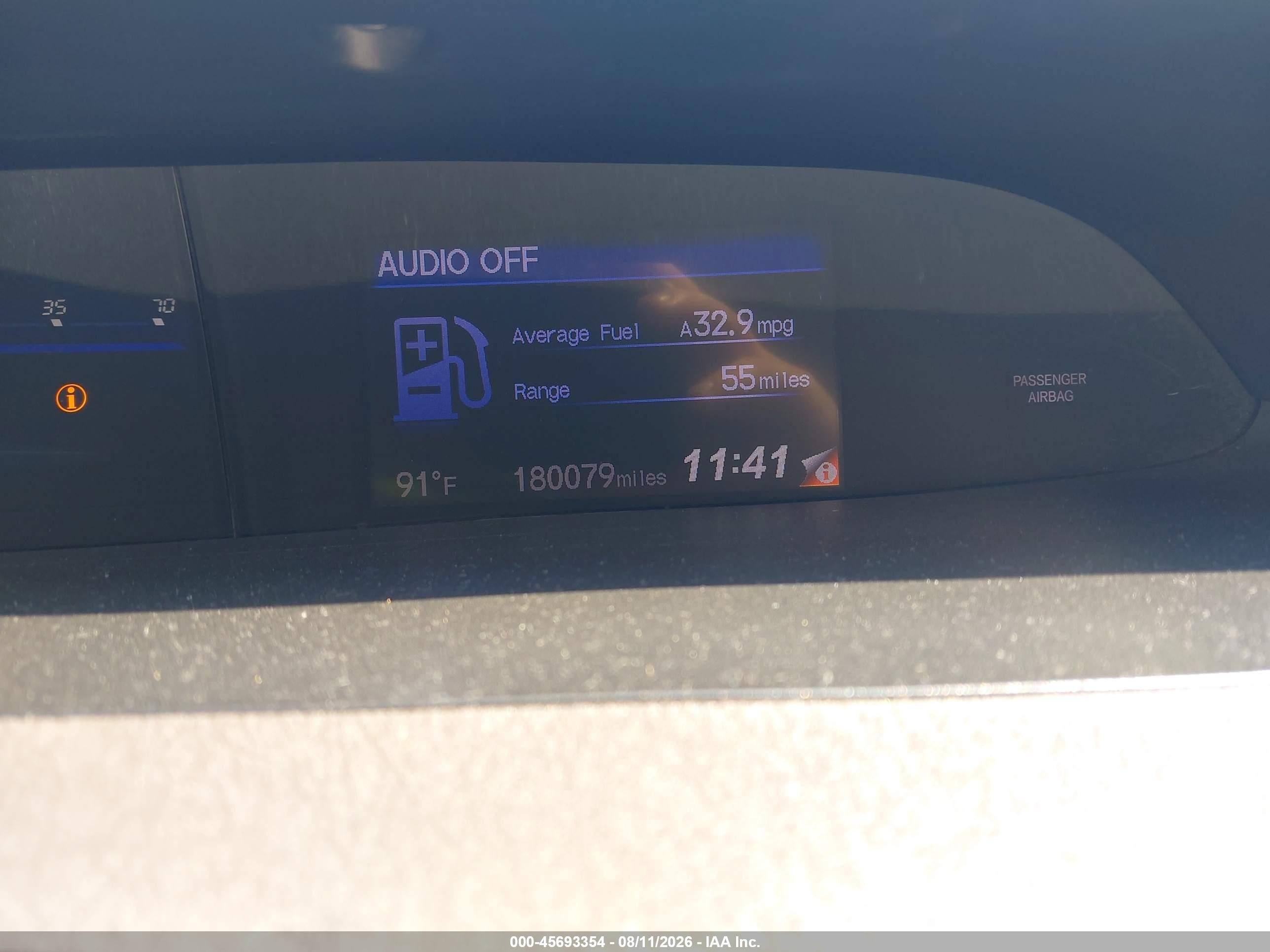 2012 Honda Civic Ex-l Light Blue vin: 19XFB2F94CE035318