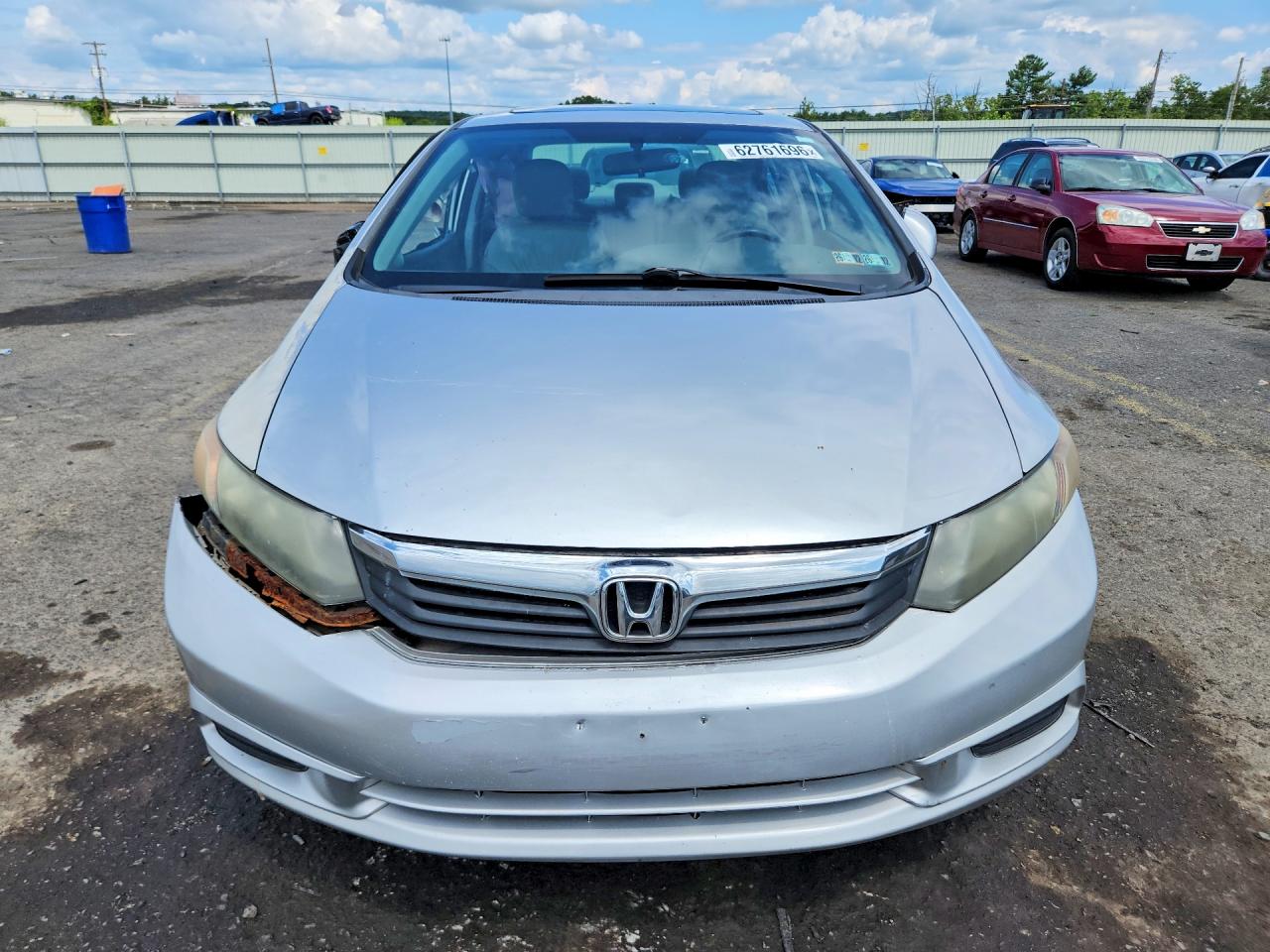 2012 Honda Civic Exl Silver vin: 19XFB2F94CE300335
