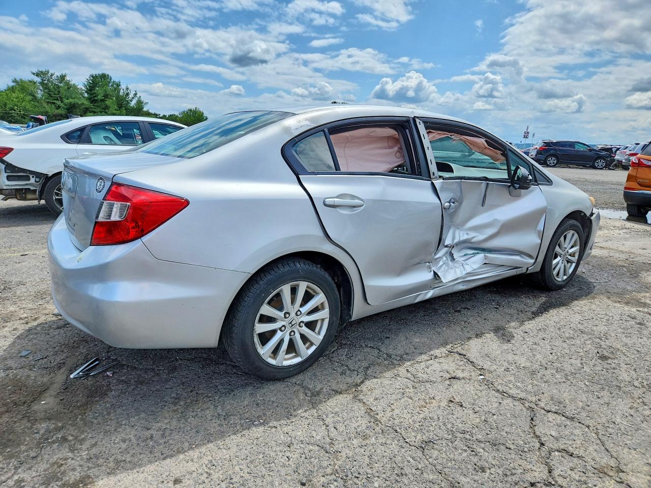 2012 Honda Civic Exl Silver vin: 19XFB2F94CE300335
