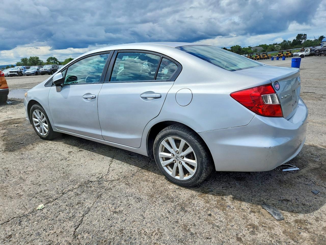 2012 Honda Civic Exl Silver vin: 19XFB2F94CE300335