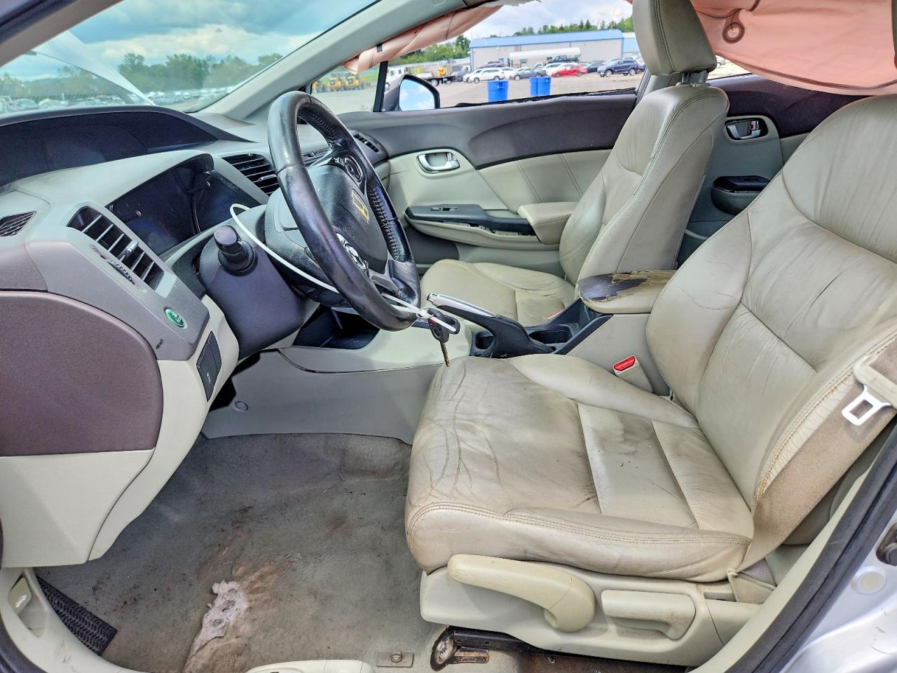 2012 Honda Civic Exl Silver vin: 19XFB2F94CE300335