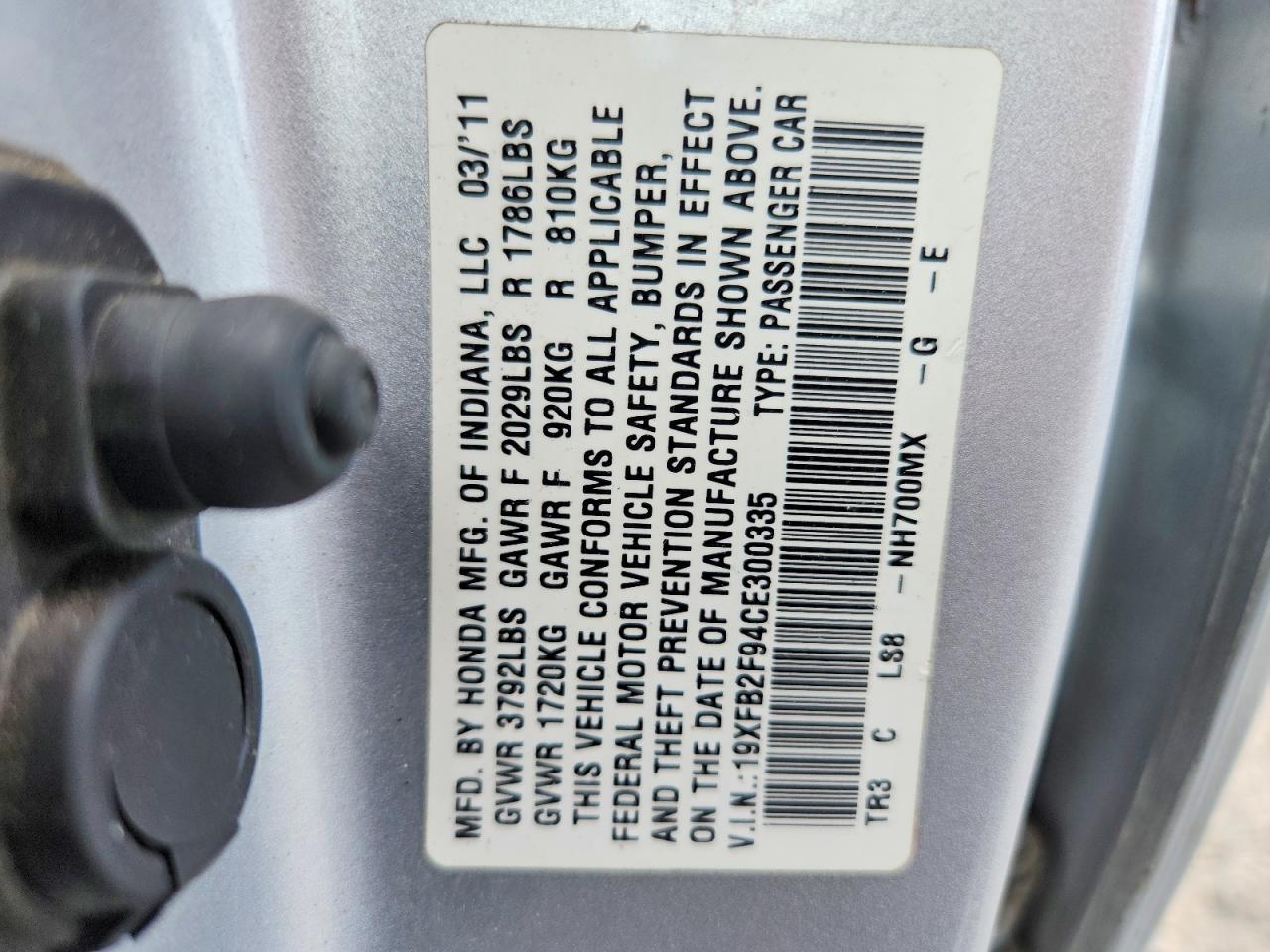 2012 Honda Civic Exl Silver vin: 19XFB2F94CE300335