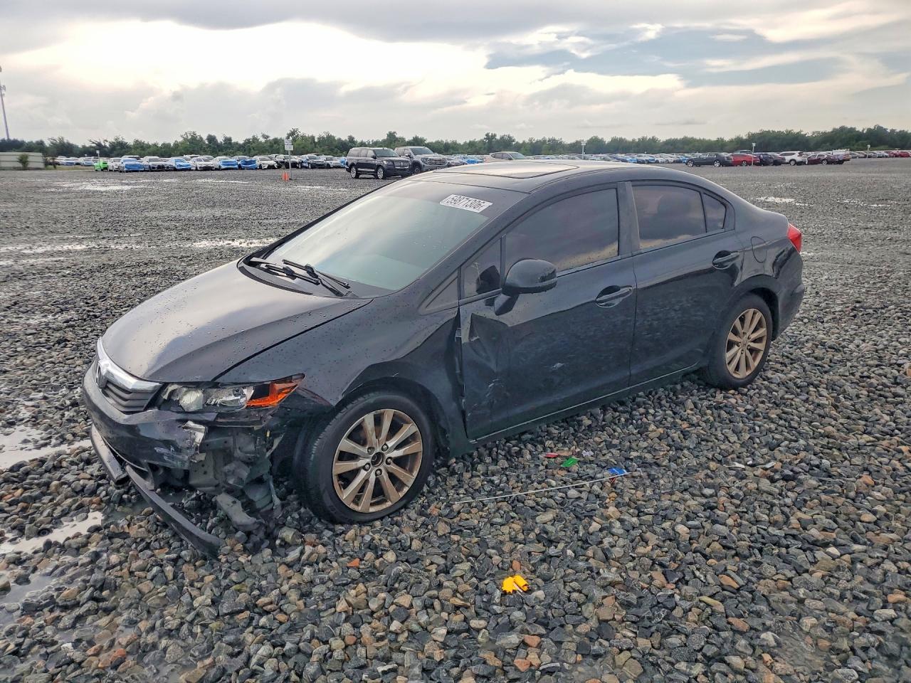 2012 Honda Civic Exl Black vin: 19XFB2F94CE312145