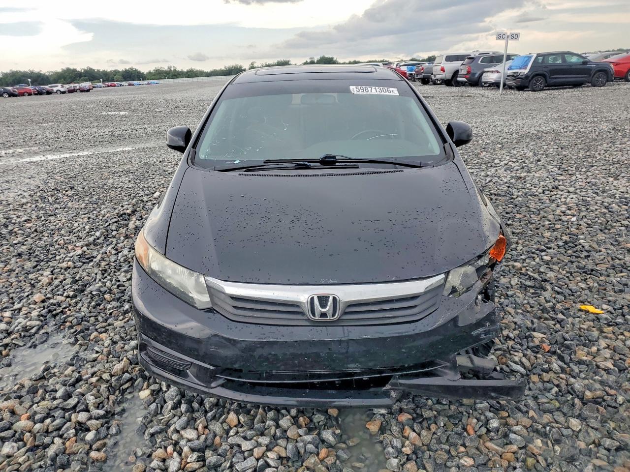 2012 Honda Civic Exl Black vin: 19XFB2F94CE312145