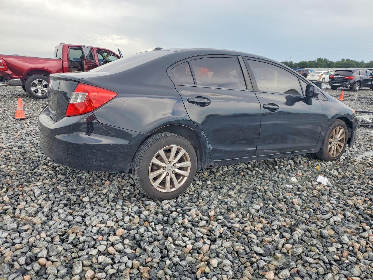 2012 Honda Civic Exl Black vin: 19XFB2F94CE312145