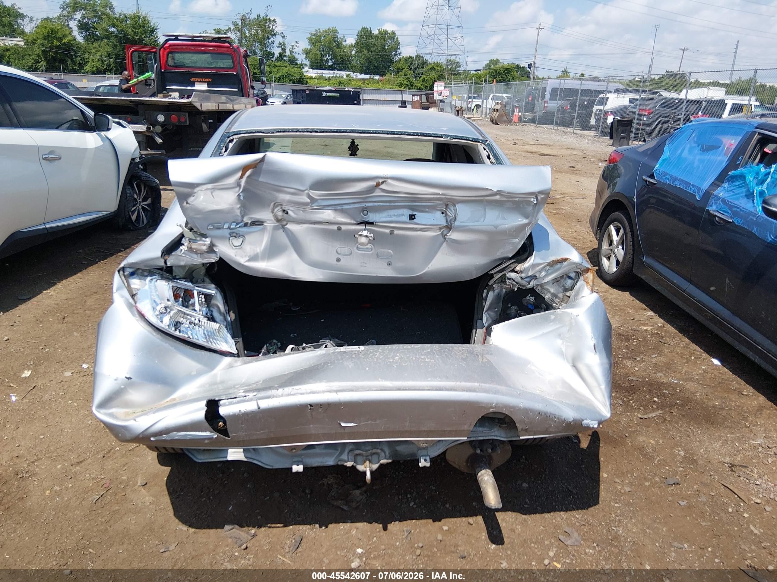 2012 Honda Civic Ex-l Gray vin: 19XFB2F94CE319984