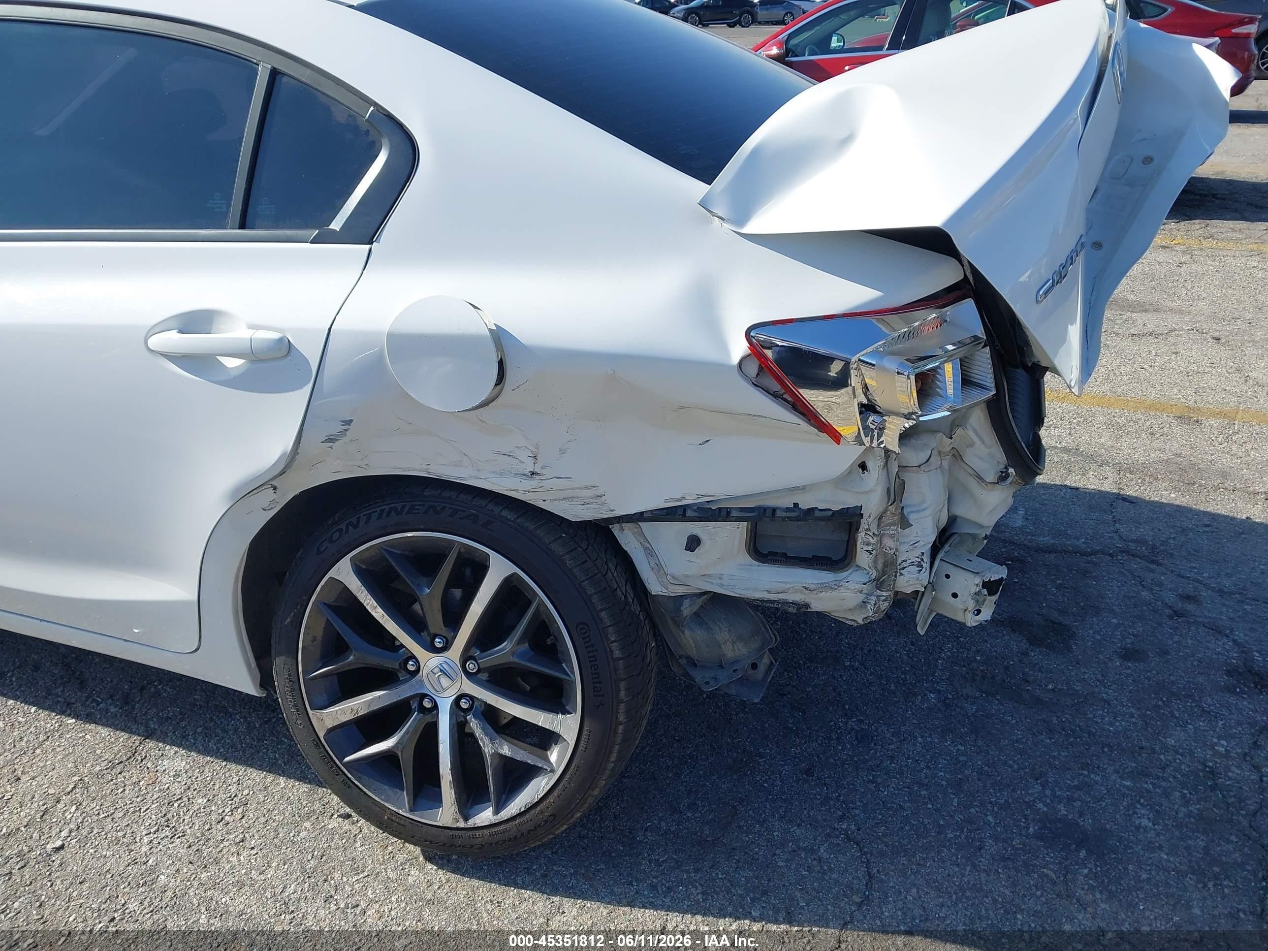 2012 Honda Civic Ex-l White vin: 19XFB2F94CE348398