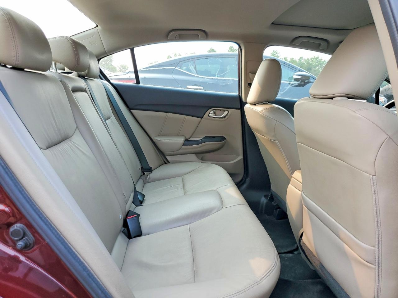 2013 Honda Civic Exl Maroon vin: 19XFB2F94DE200141