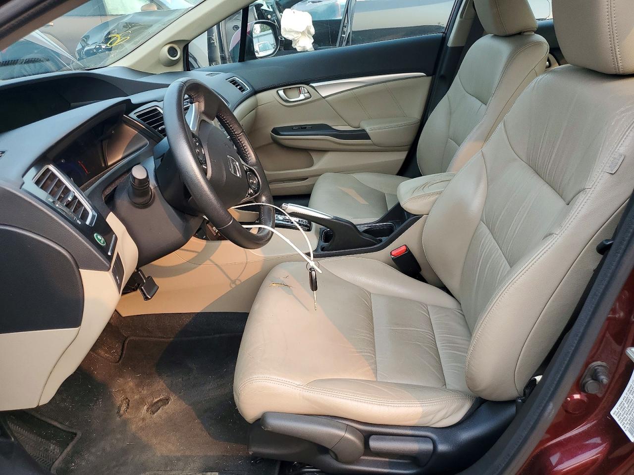 2013 Honda Civic Exl Maroon vin: 19XFB2F94DE200141