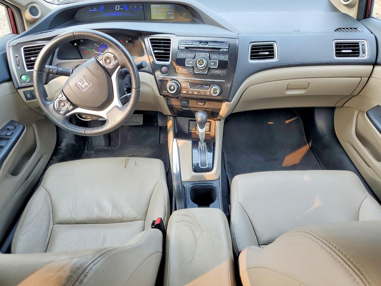 2013 Honda Civic Exl Maroon vin: 19XFB2F94DE200141
