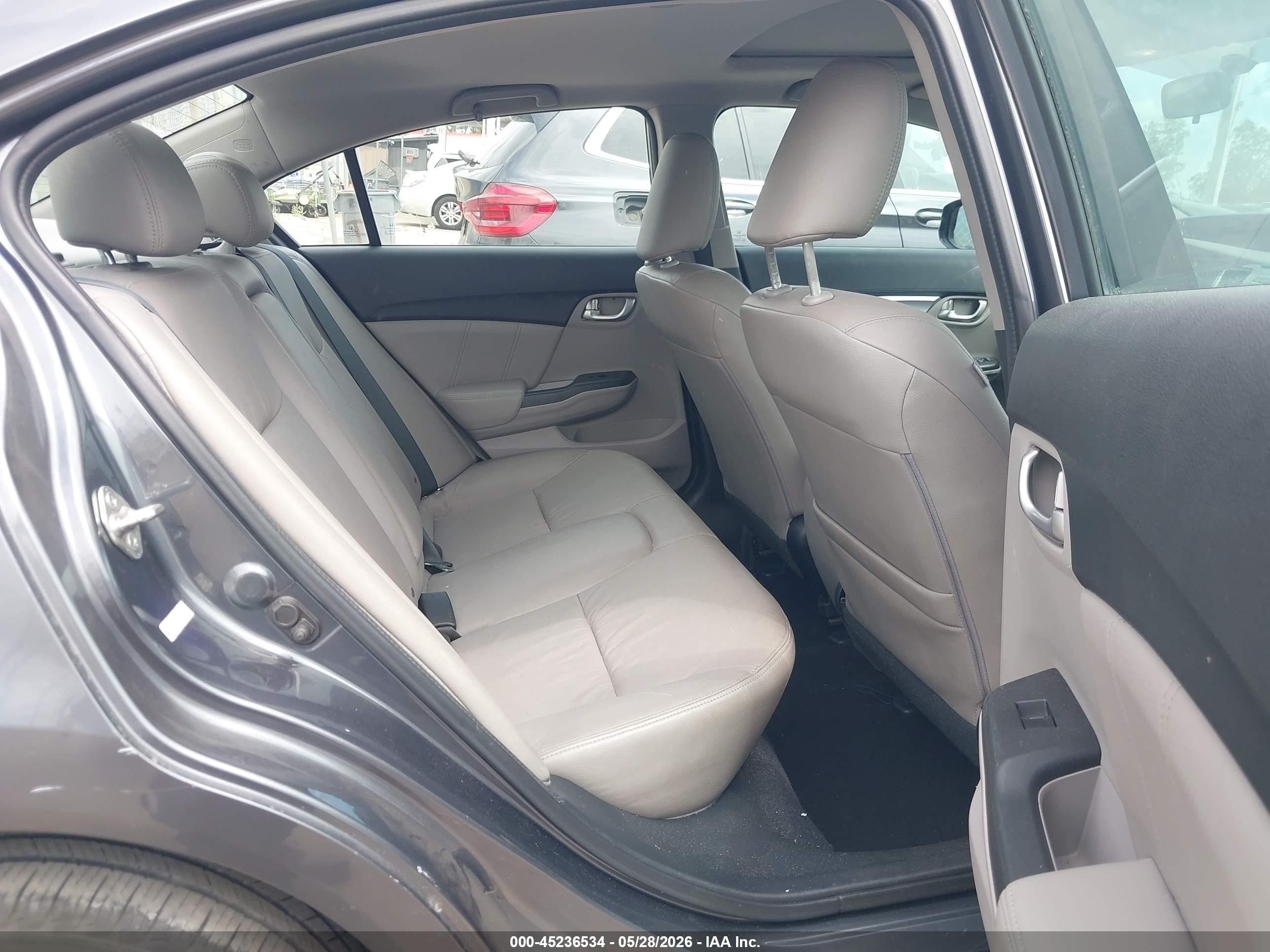 2013 Honda Civic Ex-l Gray vin: 19XFB2F94DE213567