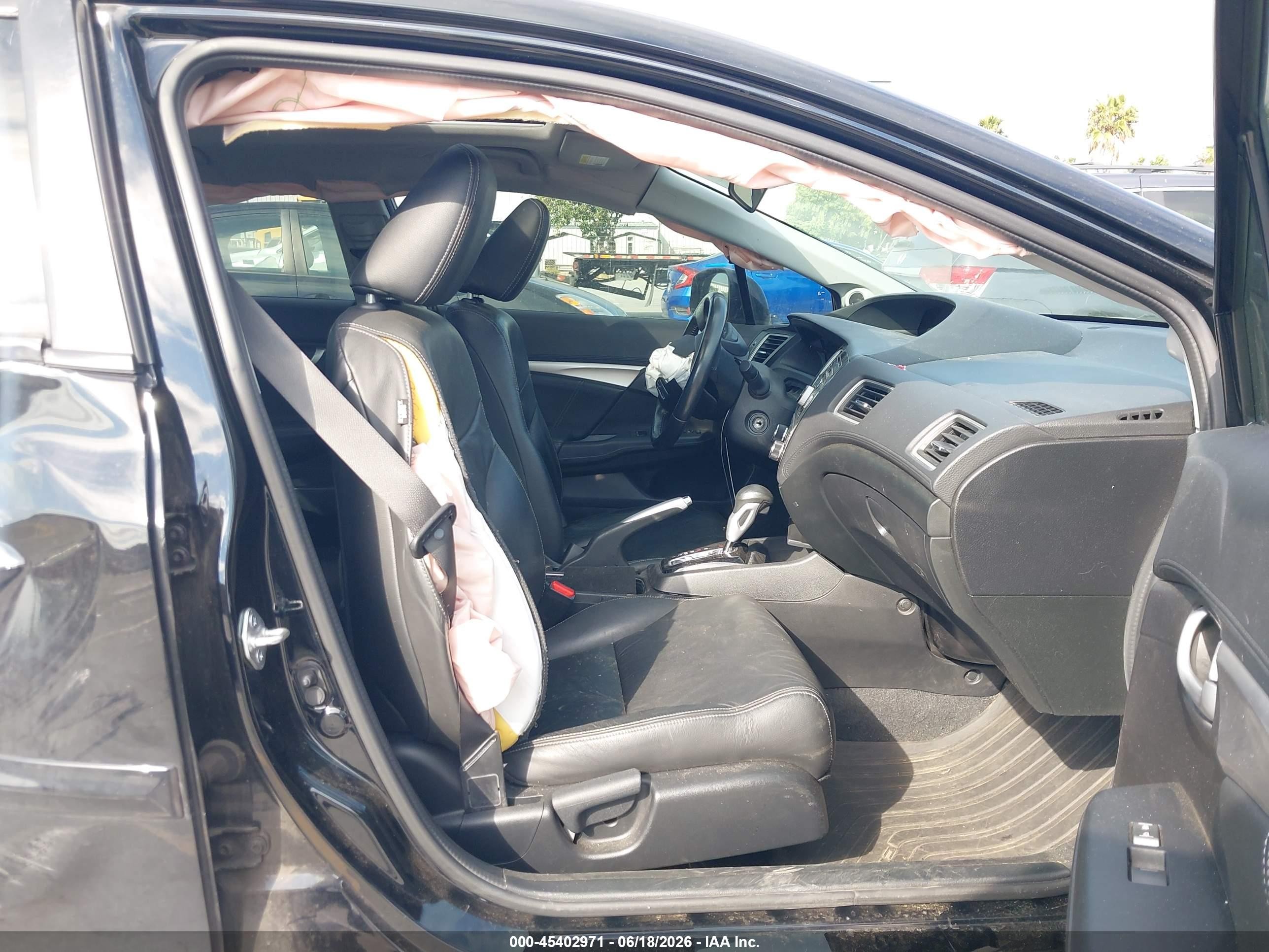 2013 Honda Civic Ex-l Black vin: 19XFB2F94DE215271