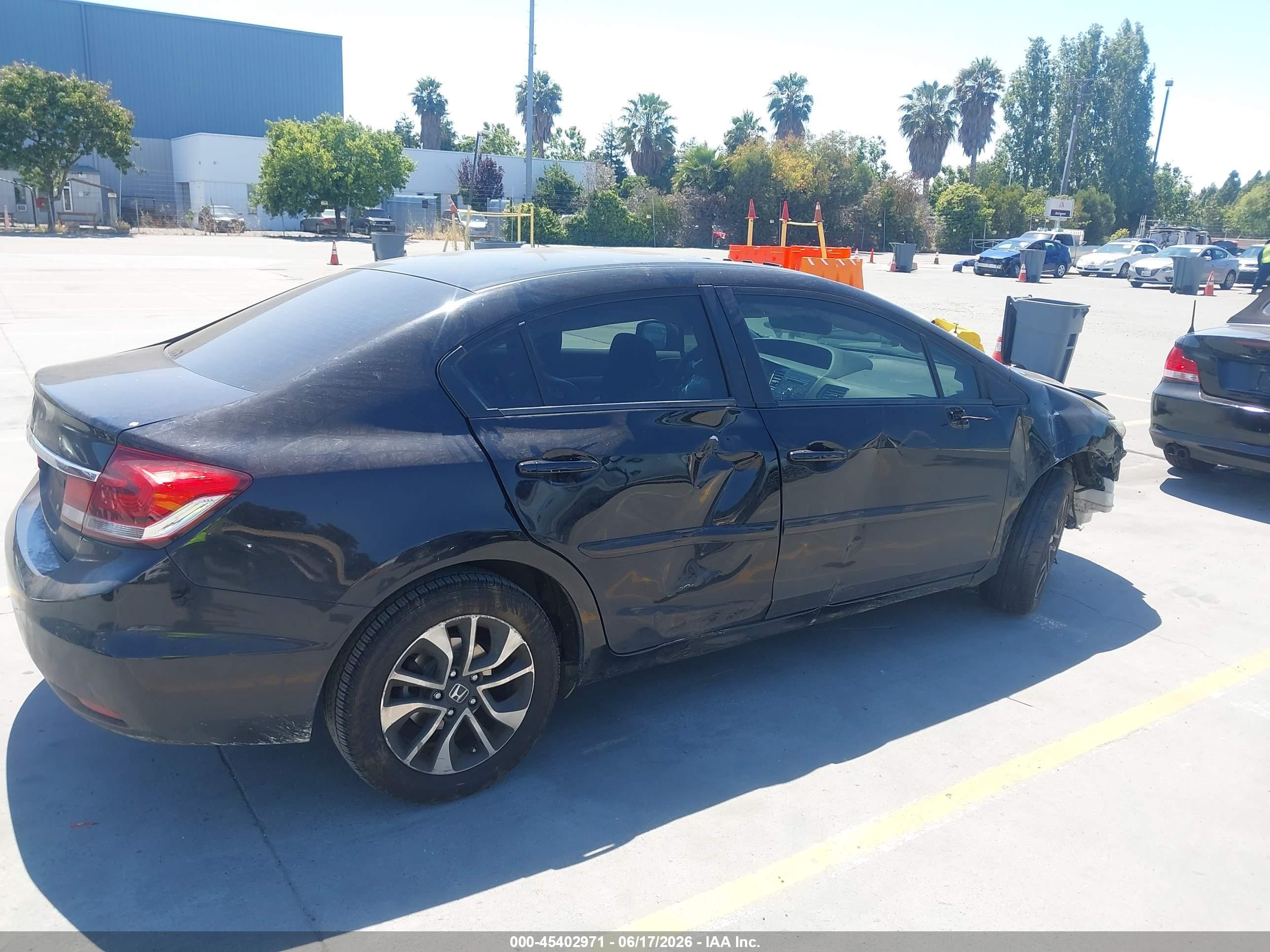 2013 Honda Civic Ex-l Black vin: 19XFB2F94DE215271
