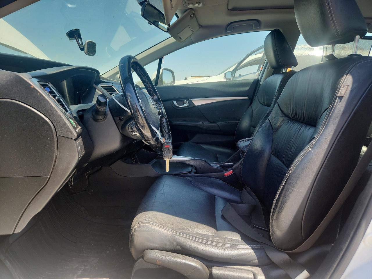 2013 Honda Civic Exl White vin: 19XFB2F94DE245614