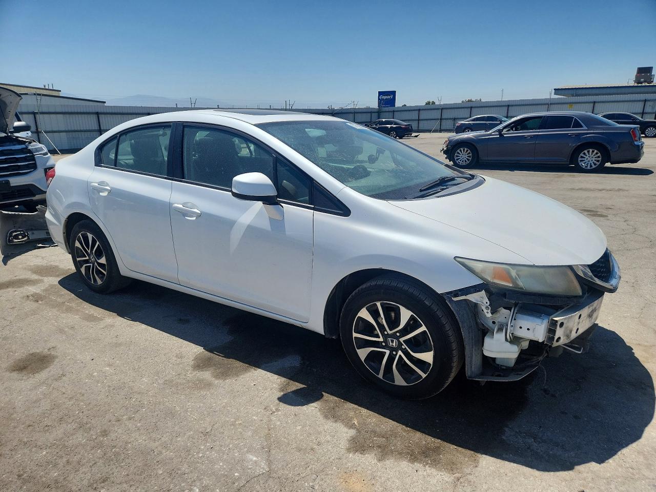 2013 Honda Civic Exl White vin: 19XFB2F94DE245614