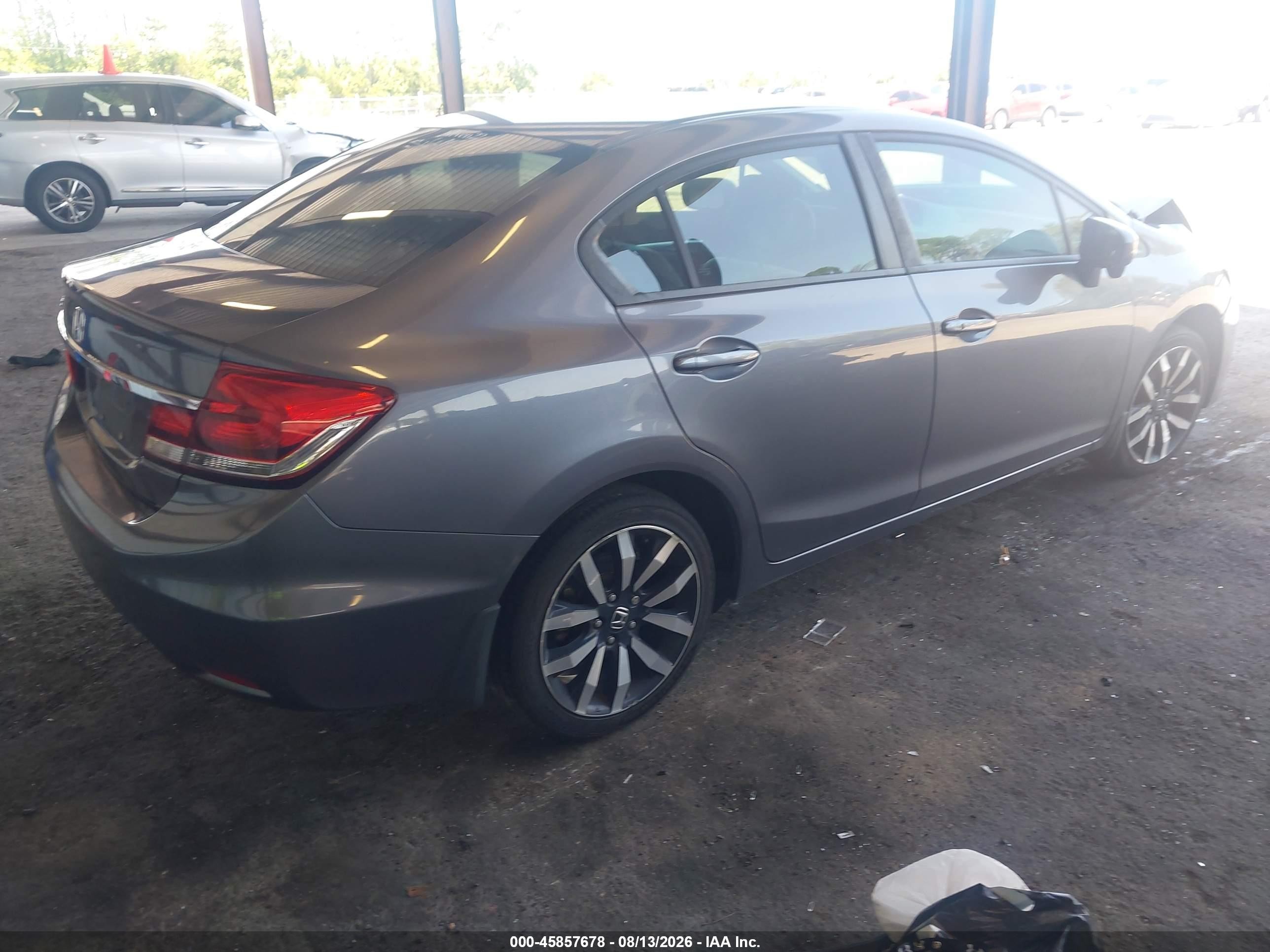 2014 Honda Civic Ex-l Gray vin: 19XFB2F94EE010101