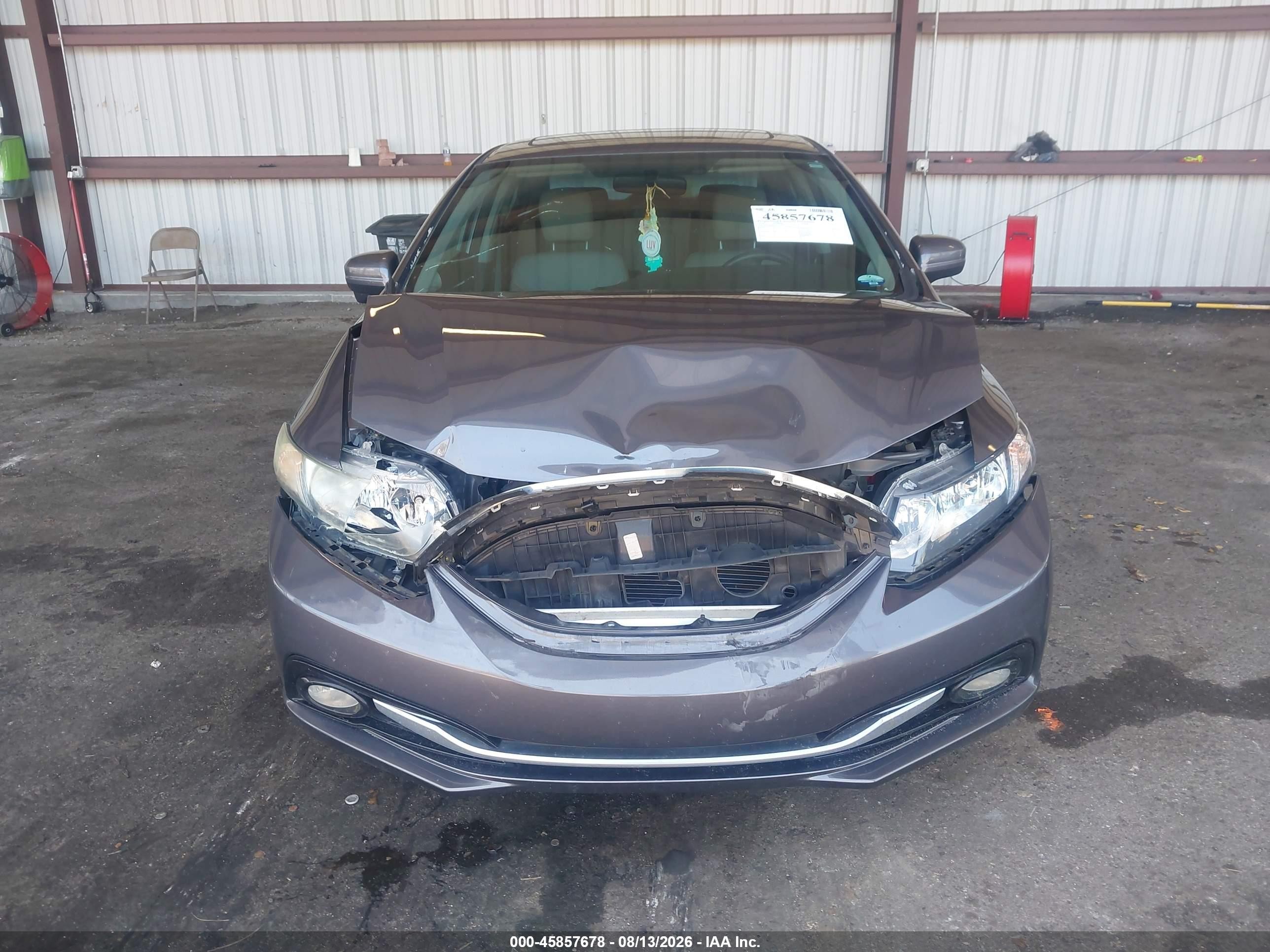 2014 Honda Civic Ex-l Gray vin: 19XFB2F94EE010101